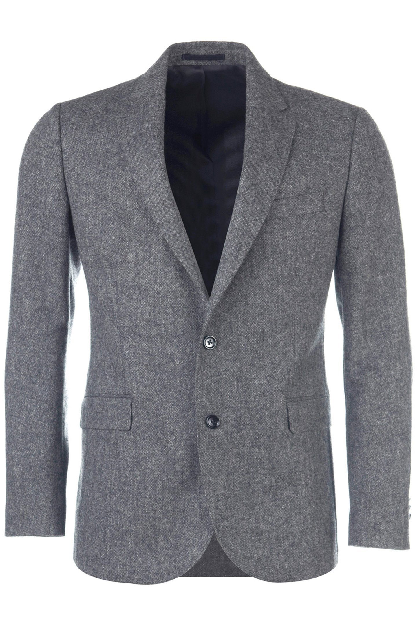 2 BTN FLAP PKT BLAZER GREY 1