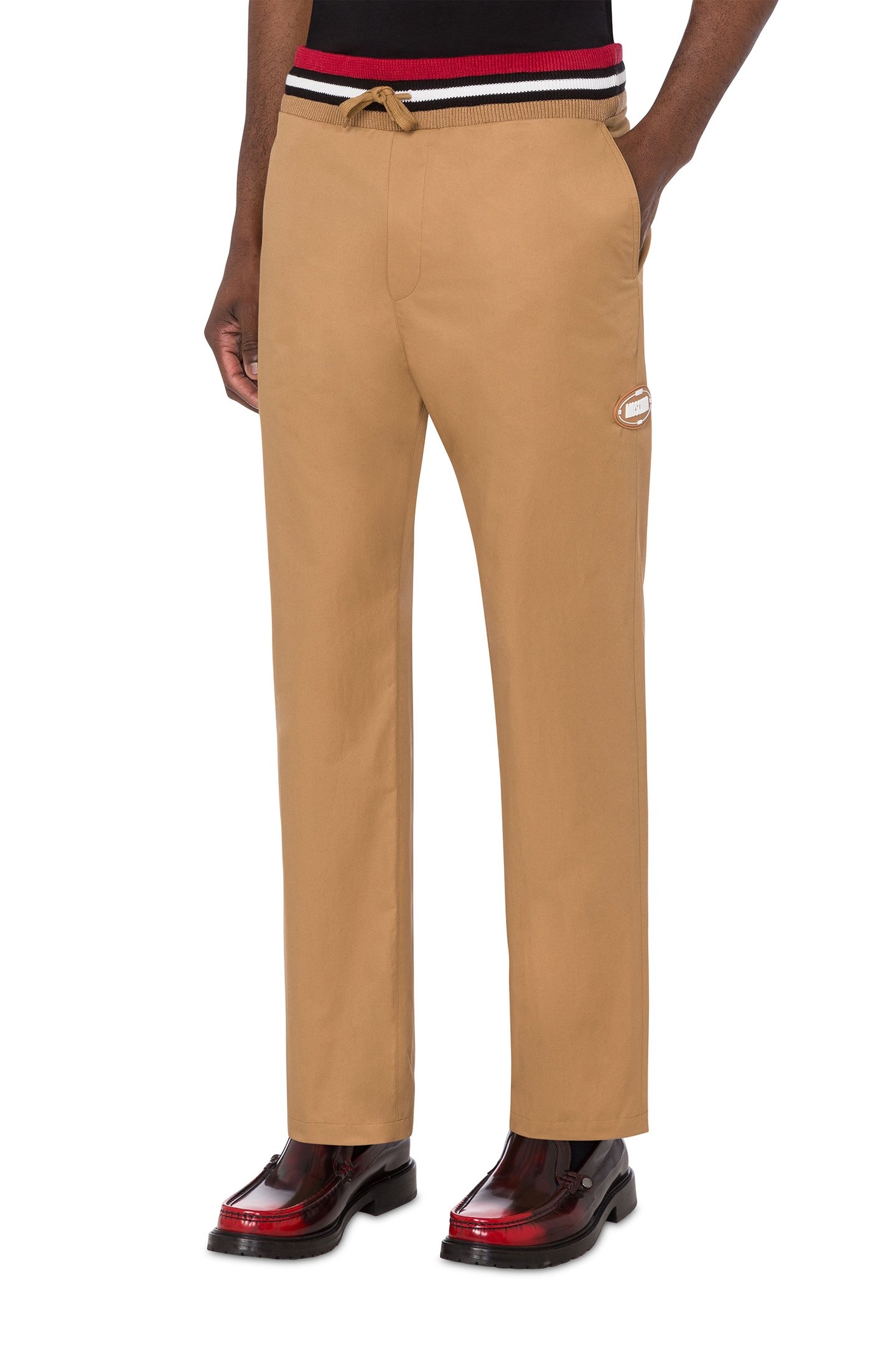 OVAL PATCH TROUSERS BROWN 1