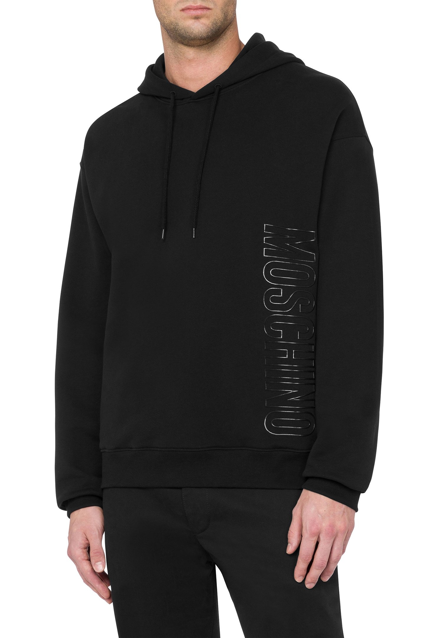 COTTON HOODIE SWEATSHIRT BLACK 1