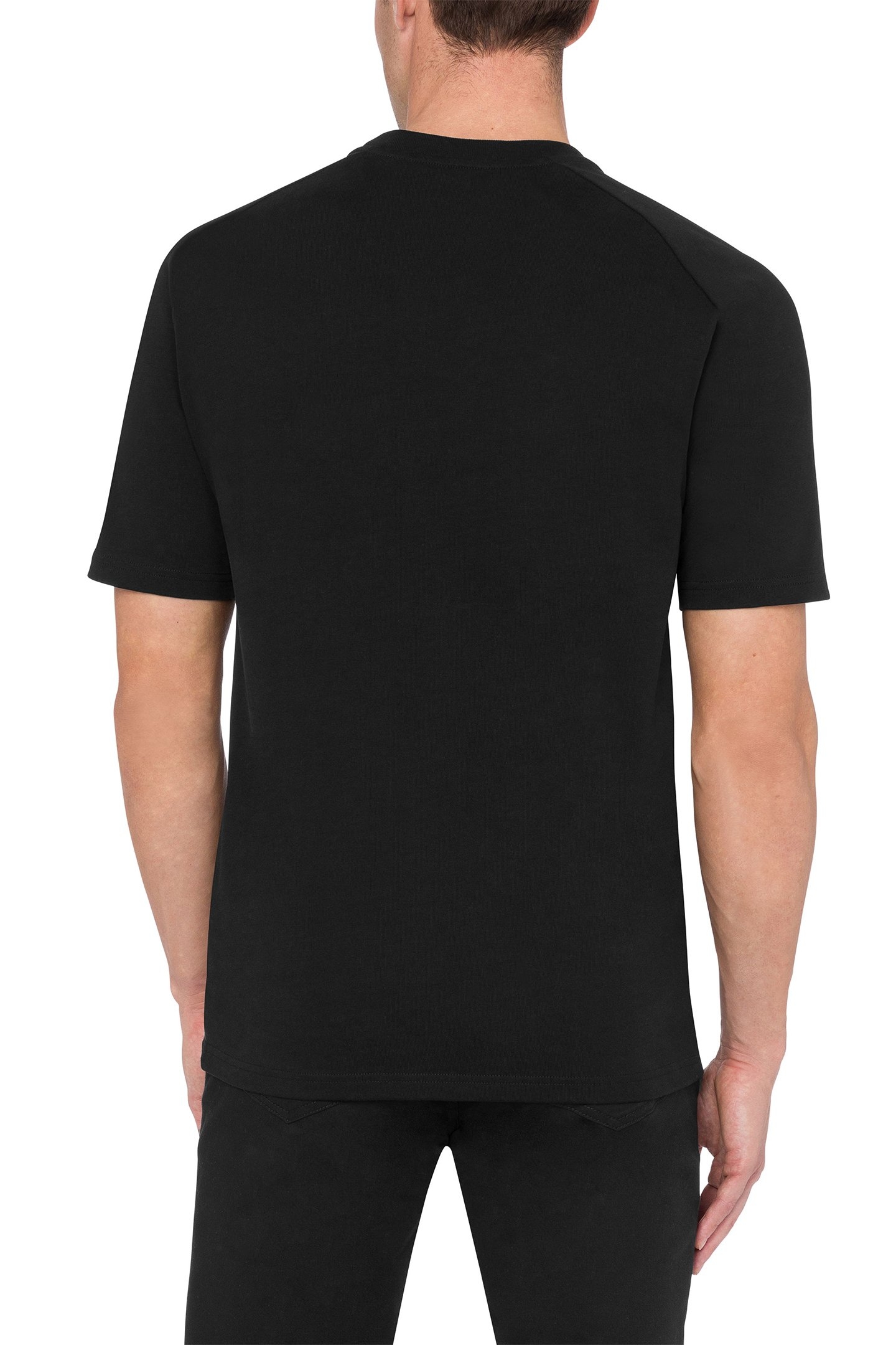 T-SHIRT OVAL PATCH BLACK 2