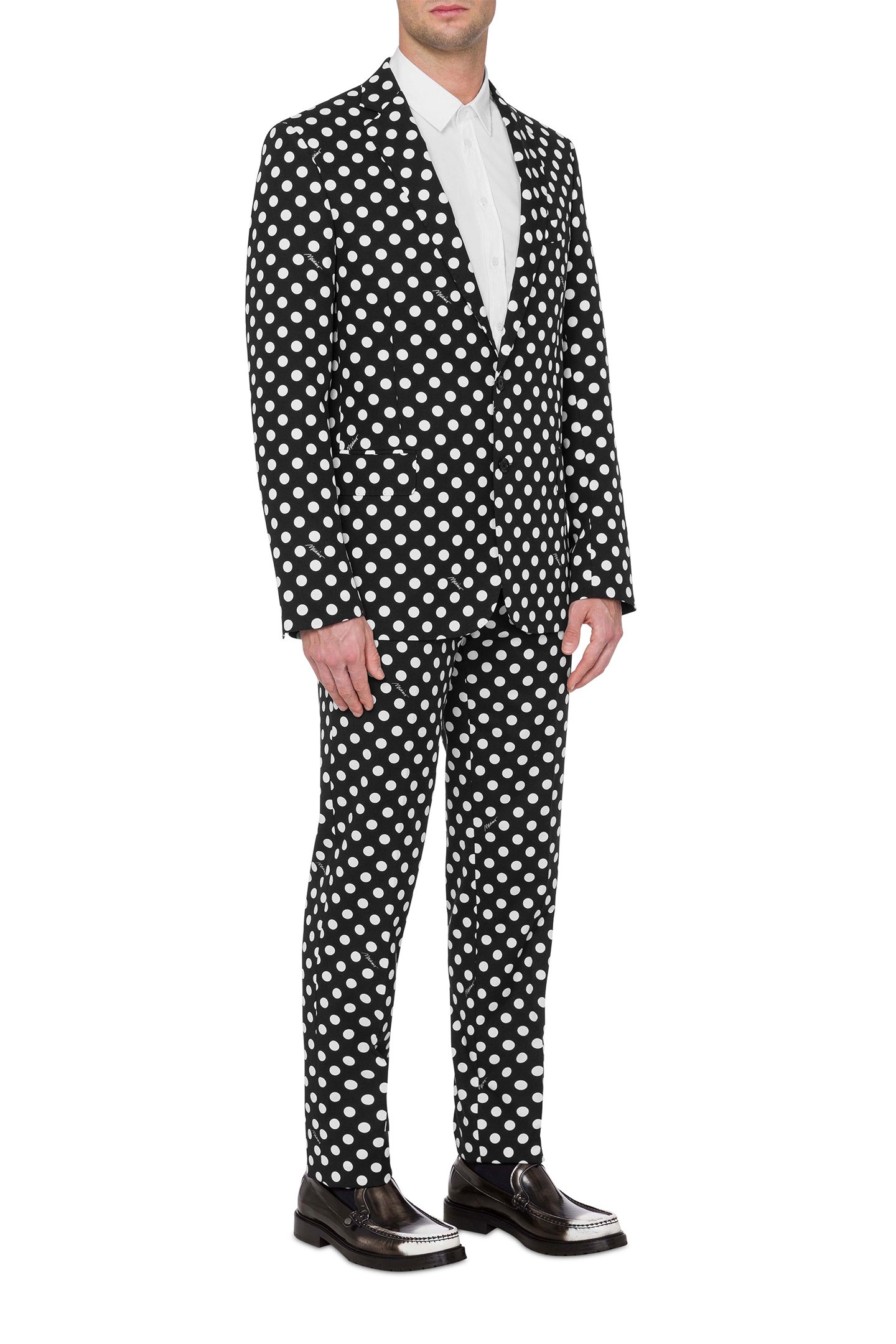 ALLOVER POLKA DOTS JACKET BLACK 1