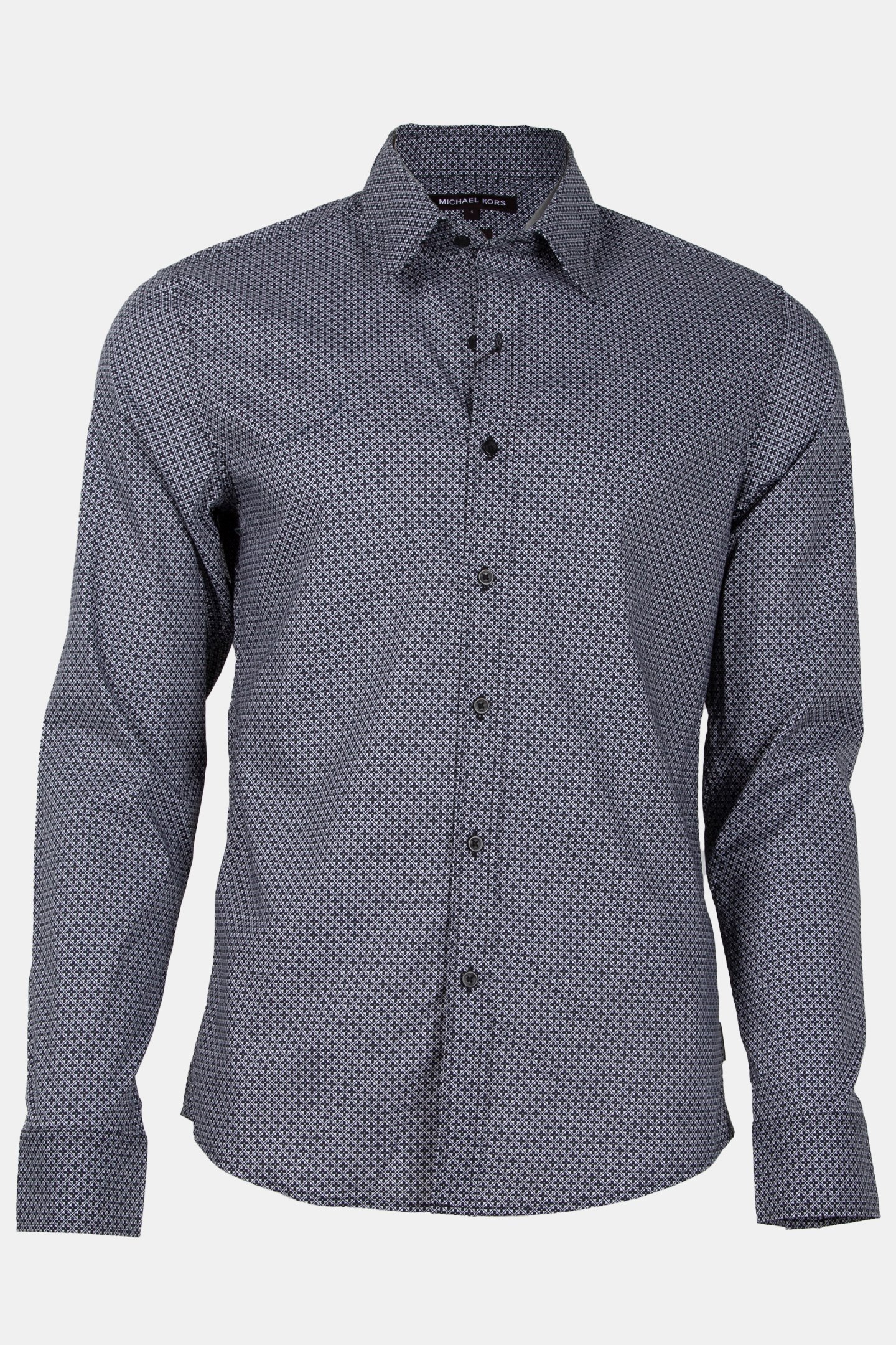 LS MOSAIC GEO COT SHIRT BLACK 3