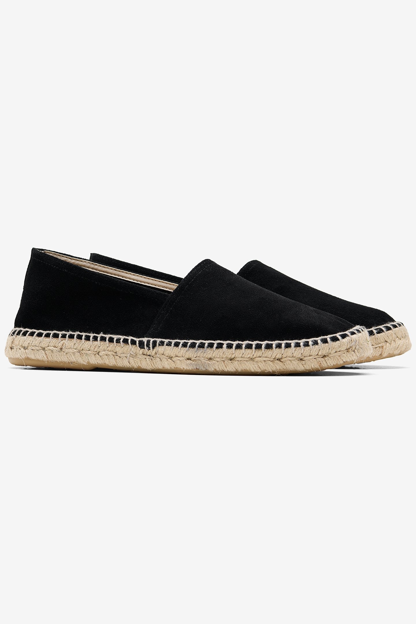 NO LABEL X ABARCA SUEDE CLASSIC ESPADRILLES BLACK 1
