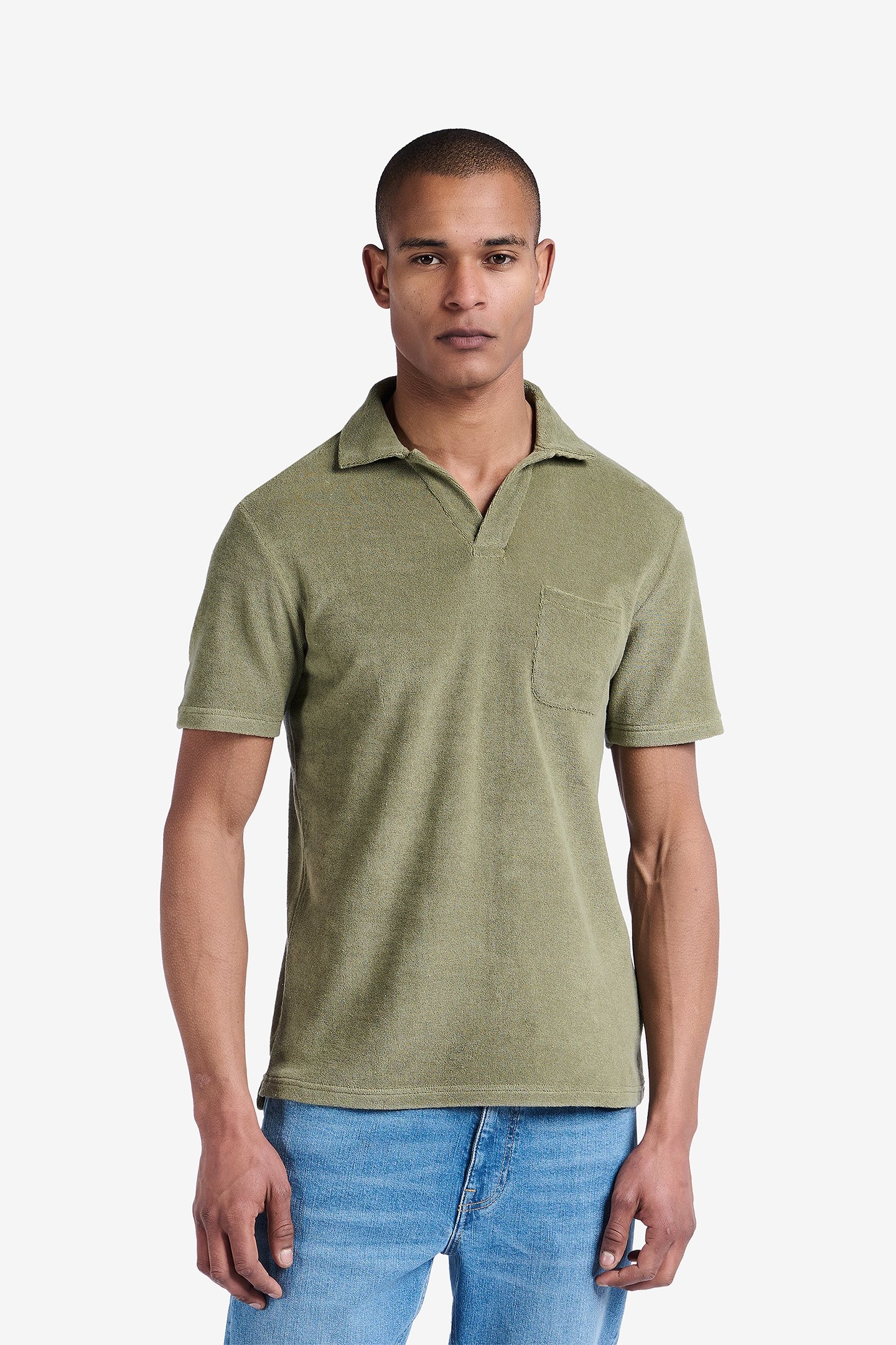 DUNWICH TERRY COTTON OLIVE 1