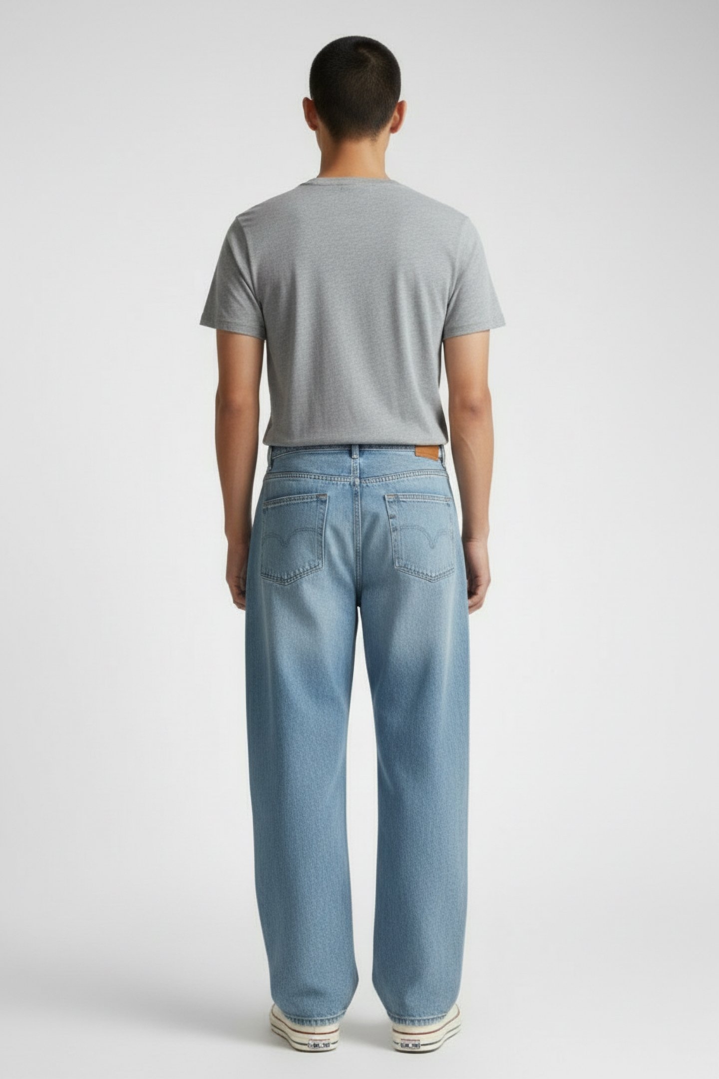 CUSTOM S/S TEE MEDIUM GREY MELANGE 2