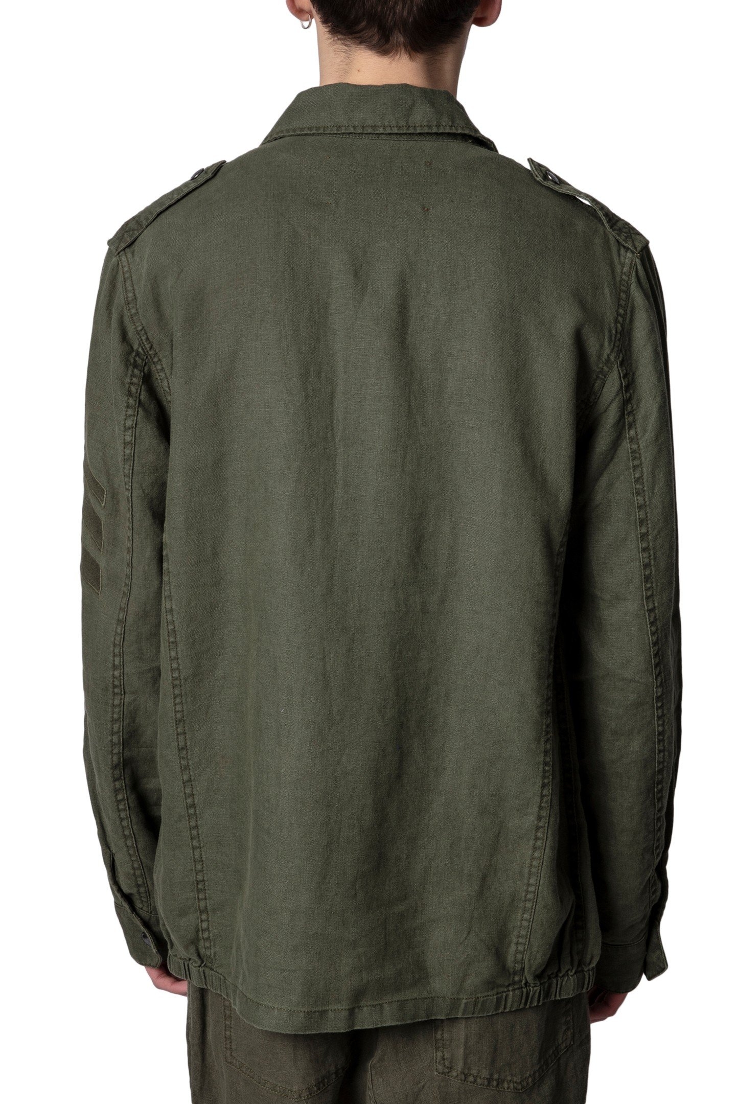 KIDO LINEN LAVE ARROW PARKA MILITAIRE 2