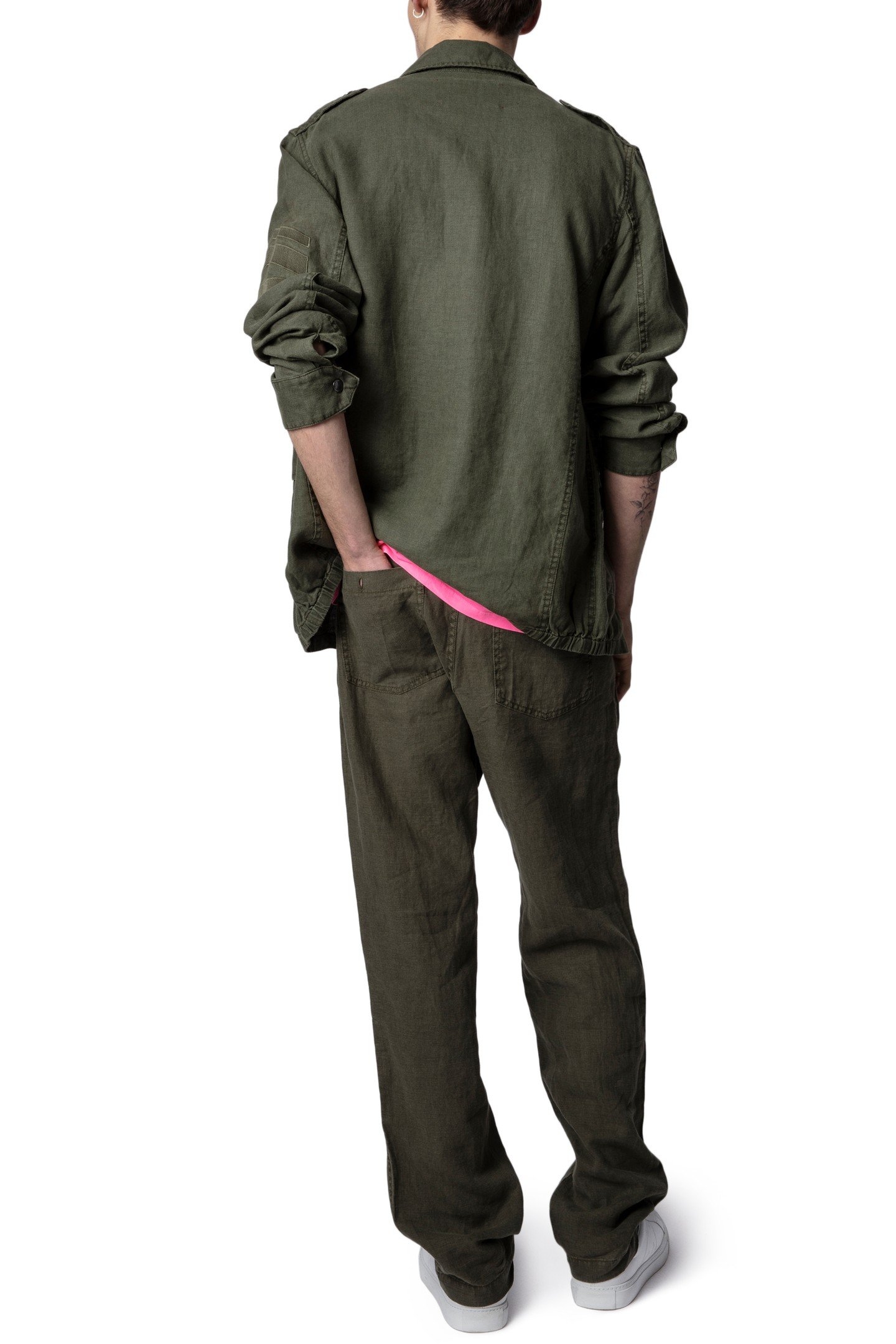 KIDO LINEN LAVE ARROW PARKA MILITAIRE 6