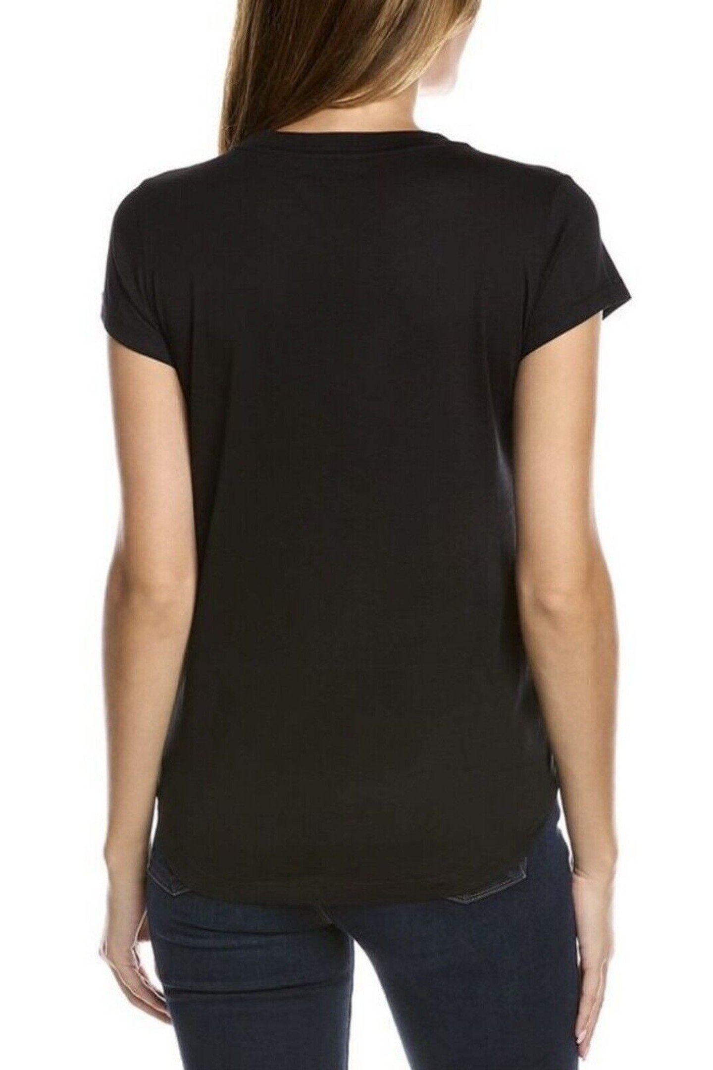 WOOP GRADIENT LOVE STRASS T-SHIRT NOIR 3