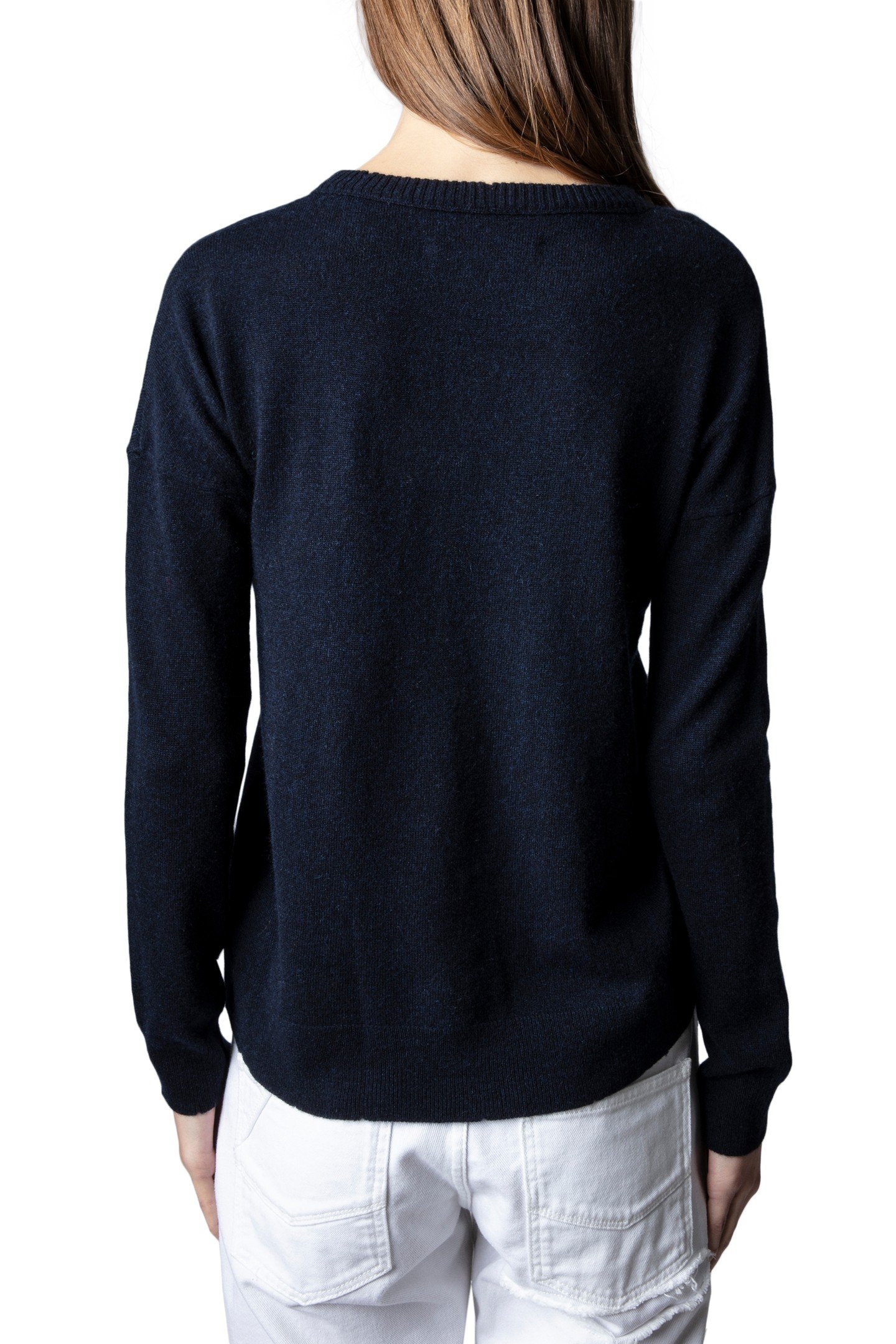 GABY MULTI SKULL STRASS SWEATER NAVY 2