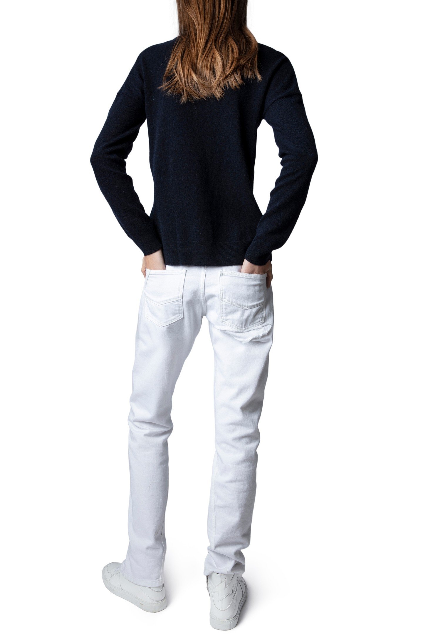 GABY MULTI SKULL STRASS SWEATER NAVY 6