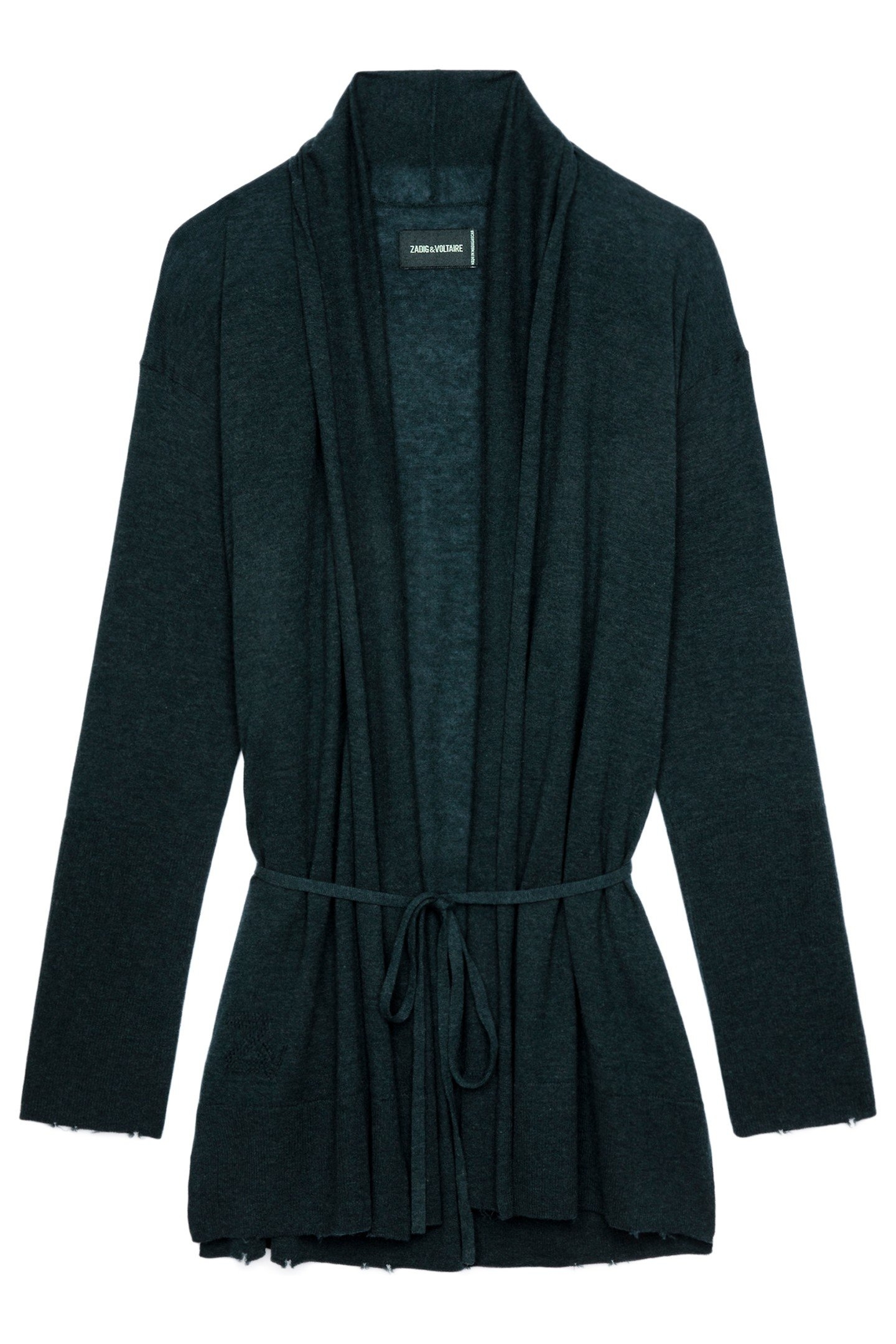 HAZZEL CASHMERE KNIT CARDIGAN PEACOCK 4