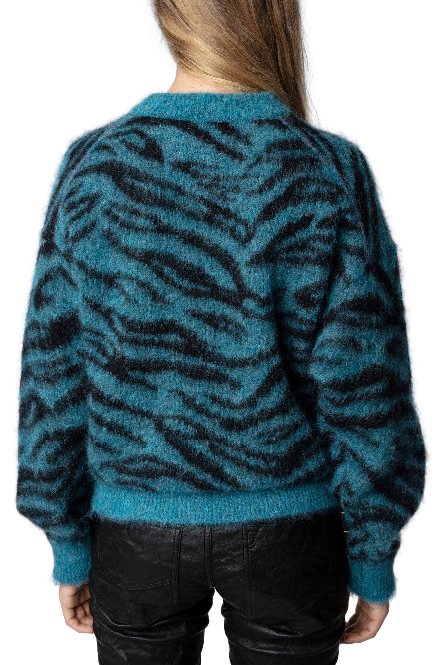 RITA TIGER MOHAIR JUMPER BLUE 2