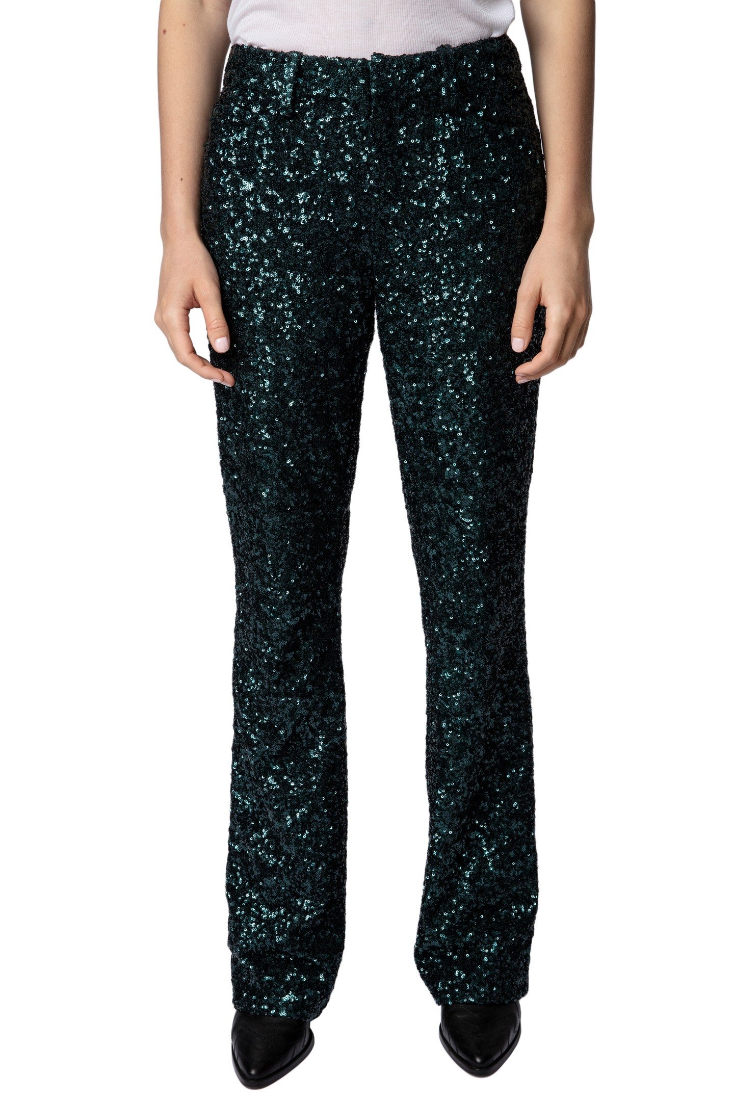 PISTOL SEQUINS PANTS PEACOCK 1