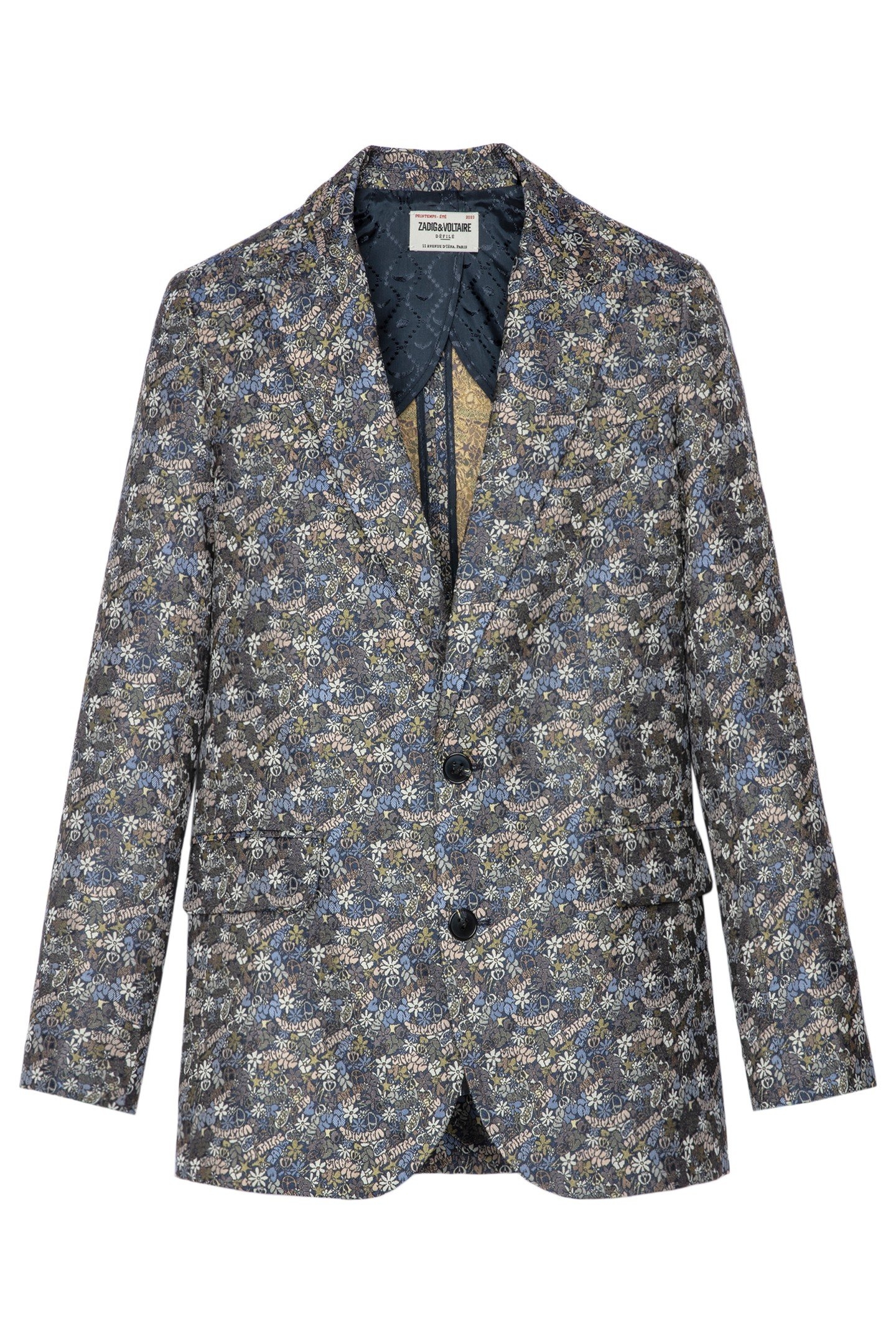 VEGY FLORAL JACQUARD LIBERTY BLAZER MULTICOLOR 4