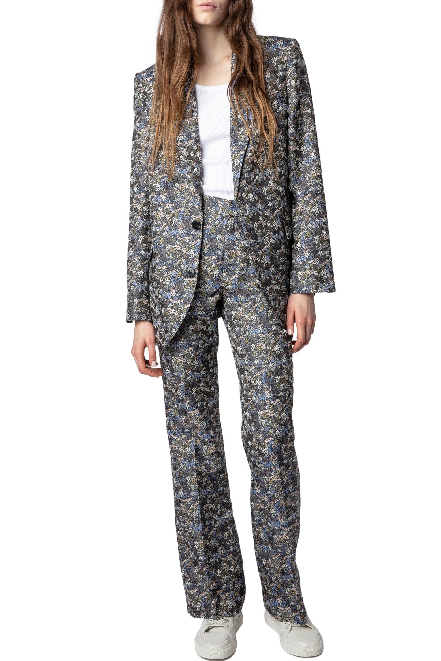 VEGY FLORAL JACQUARD LIBERTY BLAZER MULTICOLOR 5