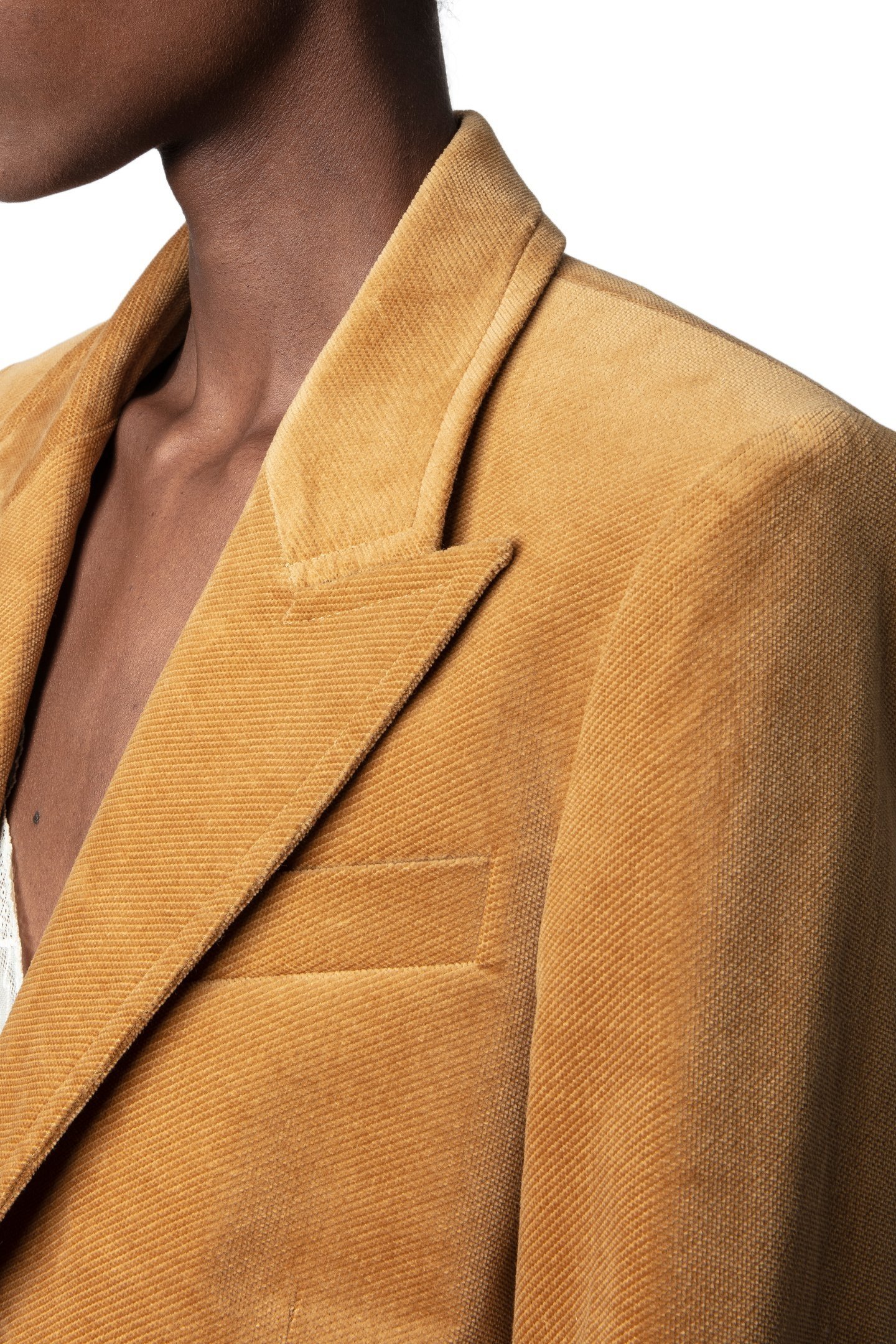 VENUS VELVET USED BLAZER OCRE 4