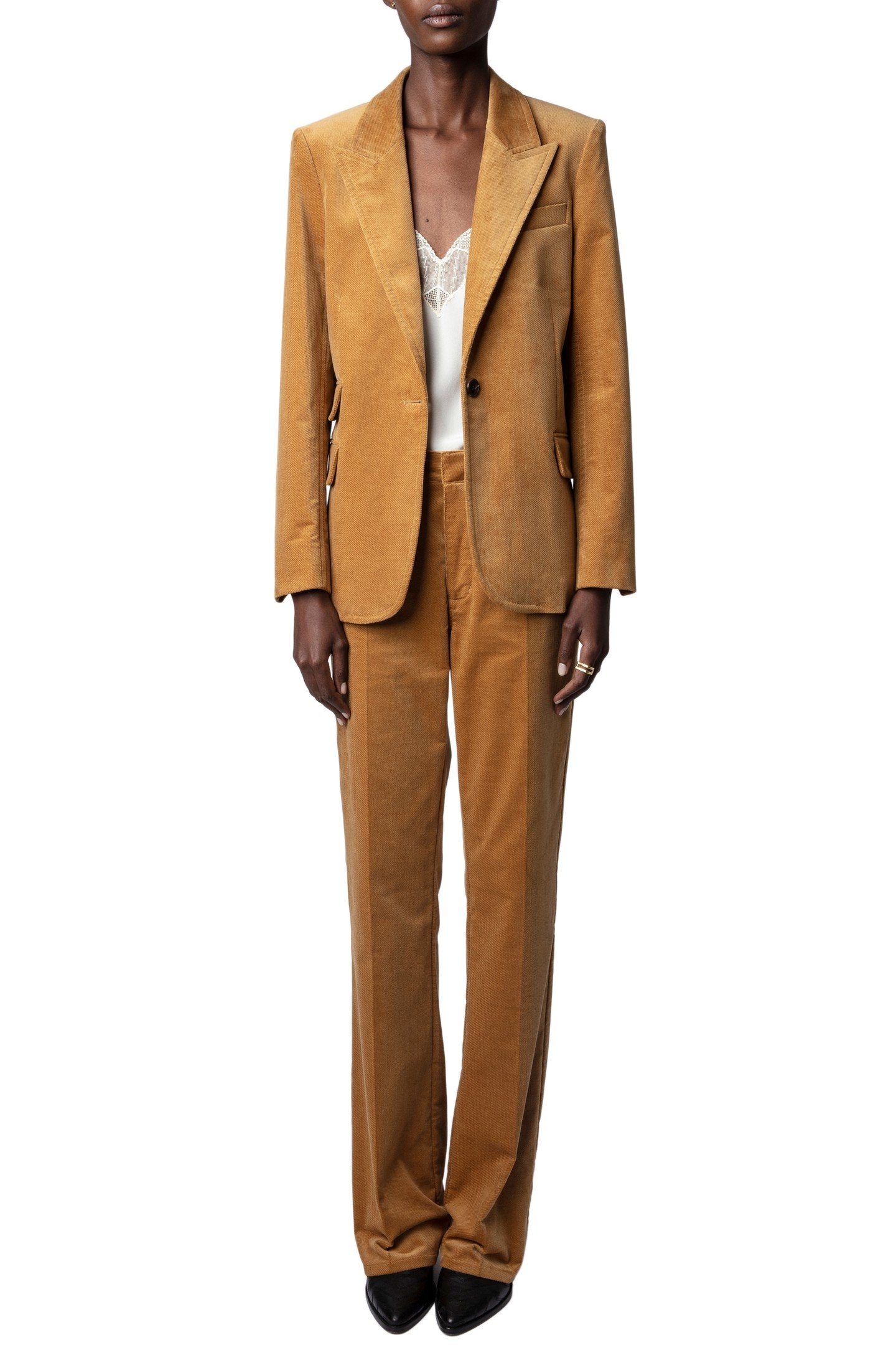 VENUS VELVET USED BLAZER OCRE 6