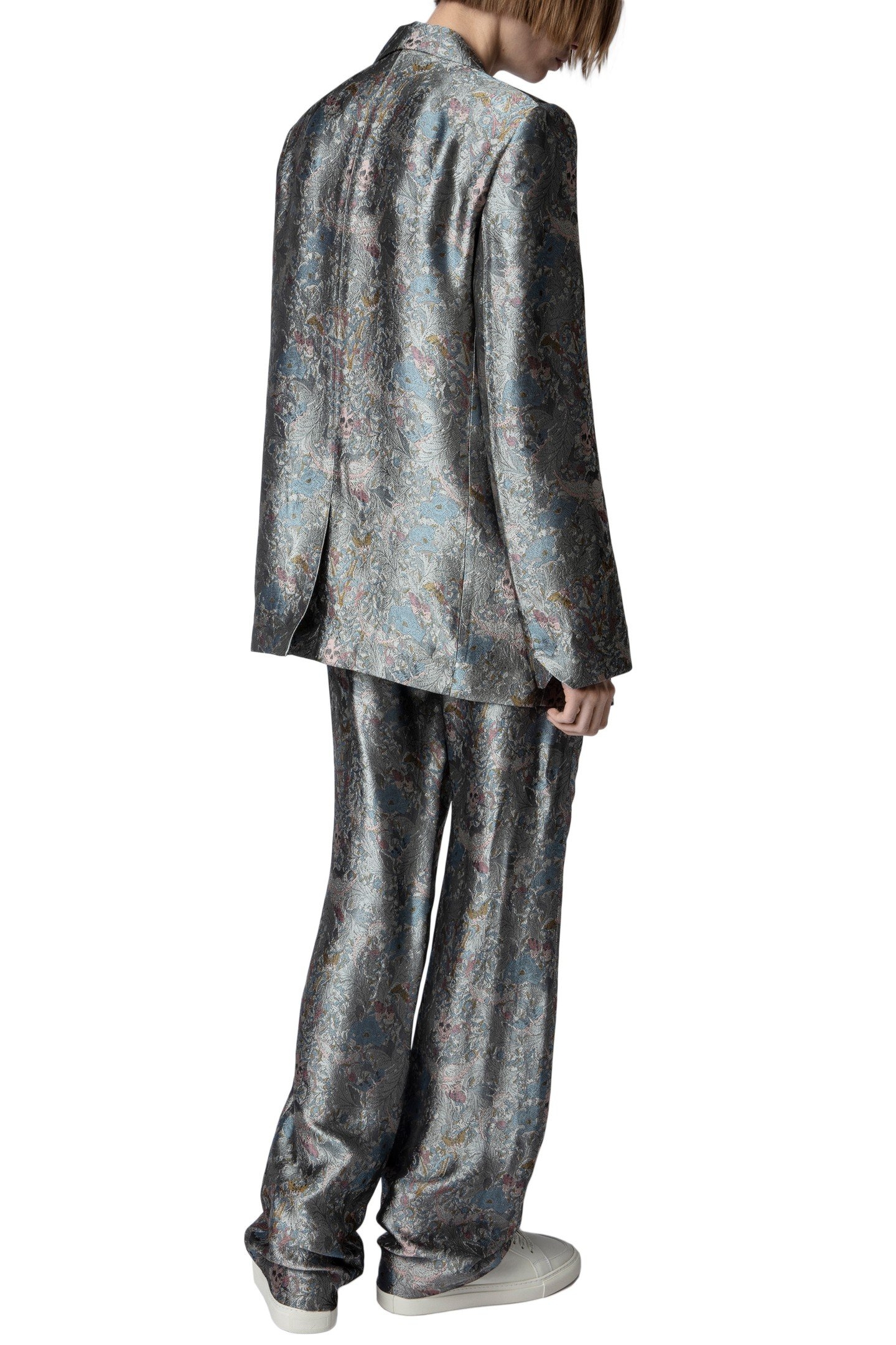 VEGY JACQUARD BRITISH FLOWERS BLAZER KAKI 6