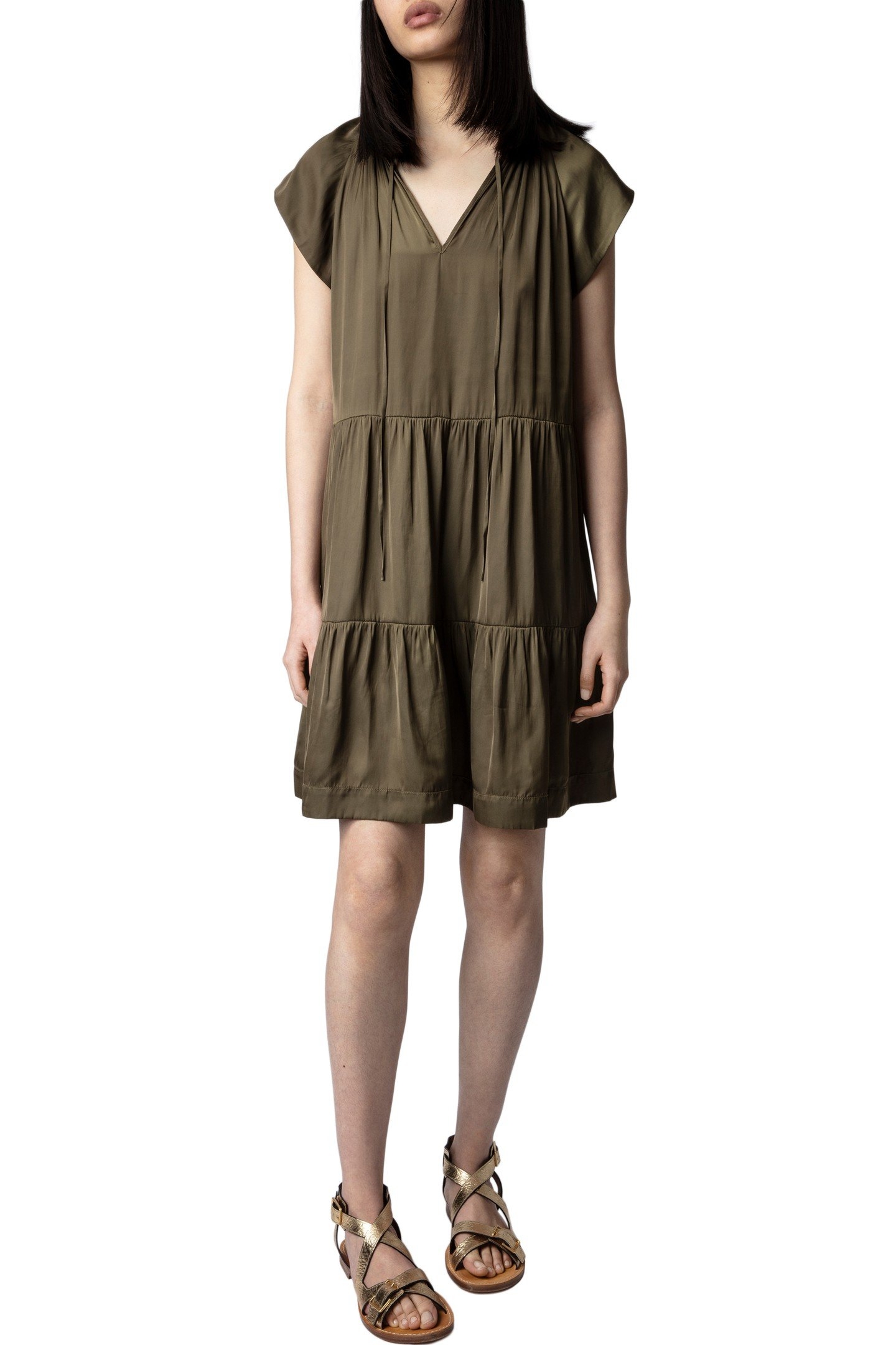 RITO SATIN DRESS LAURIER 5