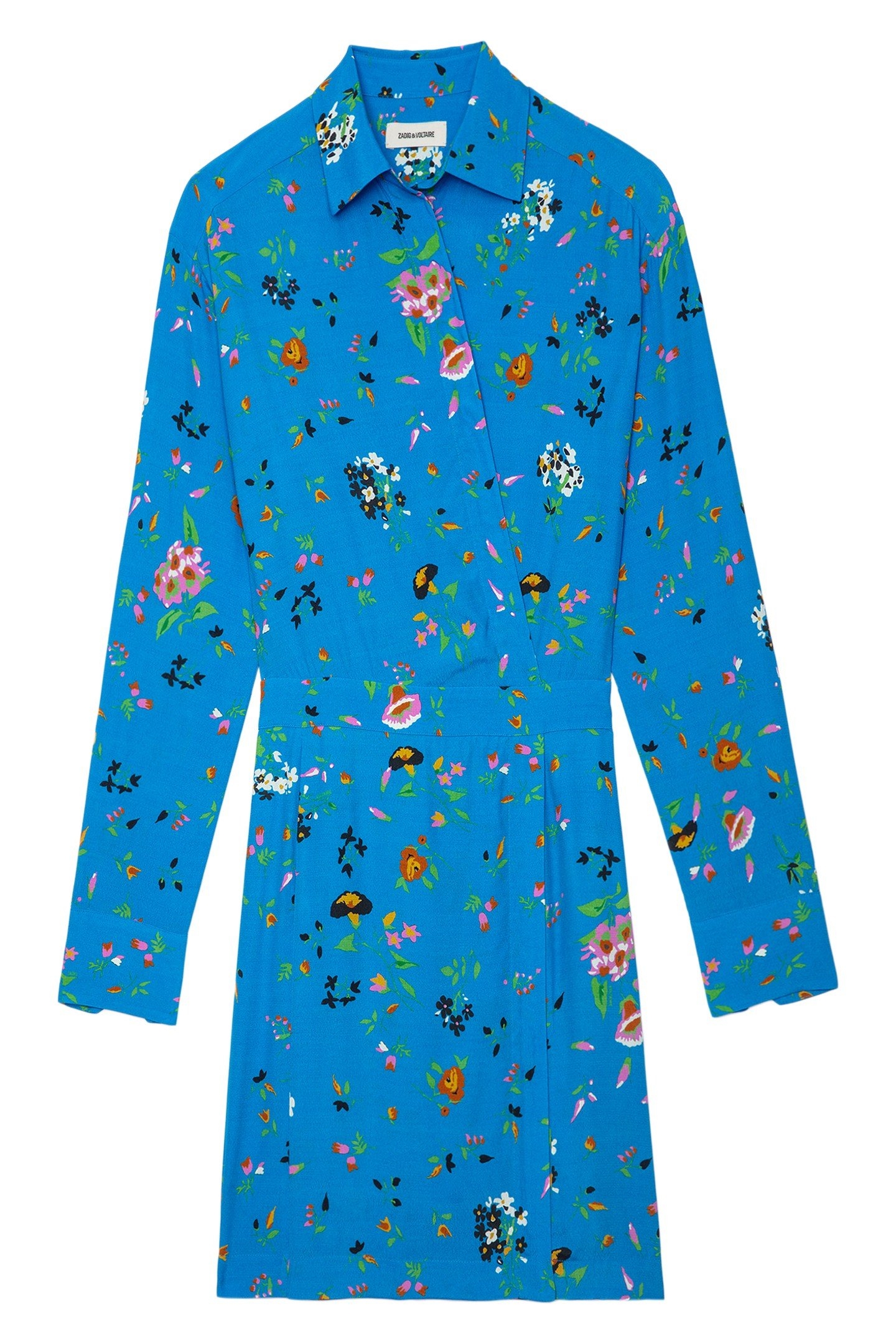 RAVY CREPE UMA DRESS AZUR 4