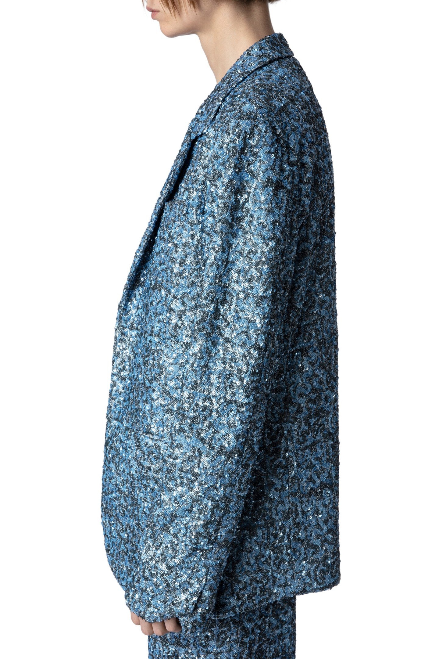 VANILLE SEQUINS OVERSIZED BLAZER DENIM 3