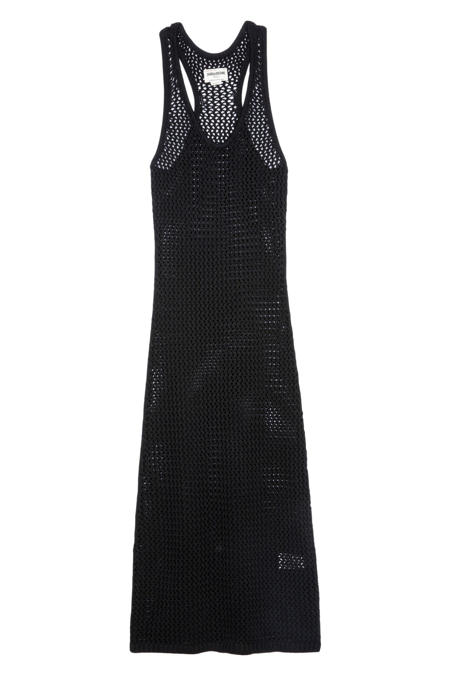 NABYS COTTON CROCHET DRESS NOIR 4
