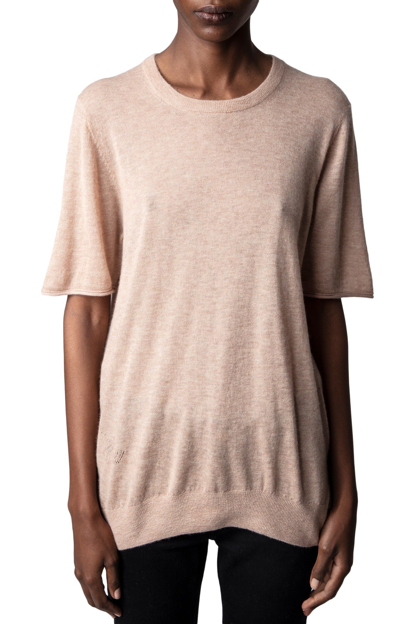 IDA CASHMERE SWEATER BLUSH 1