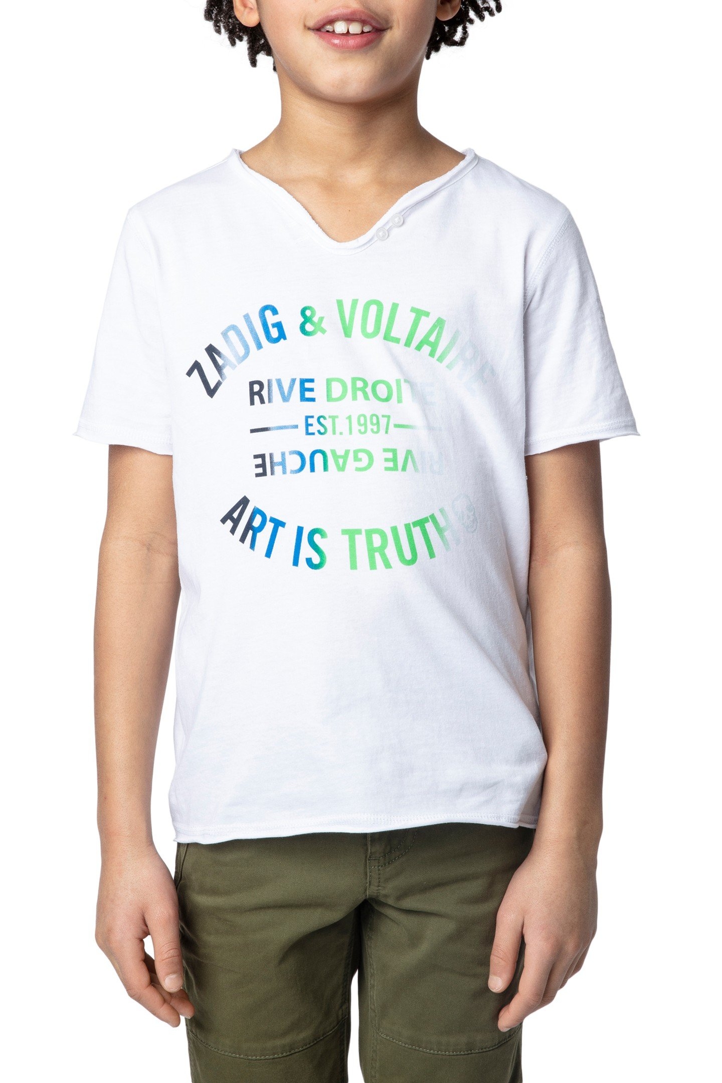 BOKER BOYS SHORT SLEEVES NAVY/WHITE 1