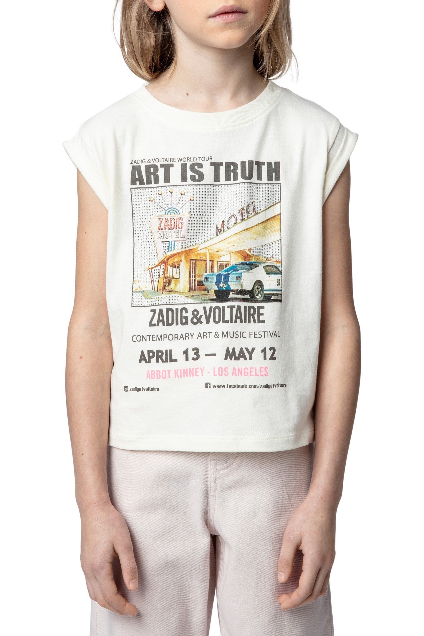 JO PHOTOPRINT GIRL T-SHIRT LAIT 1