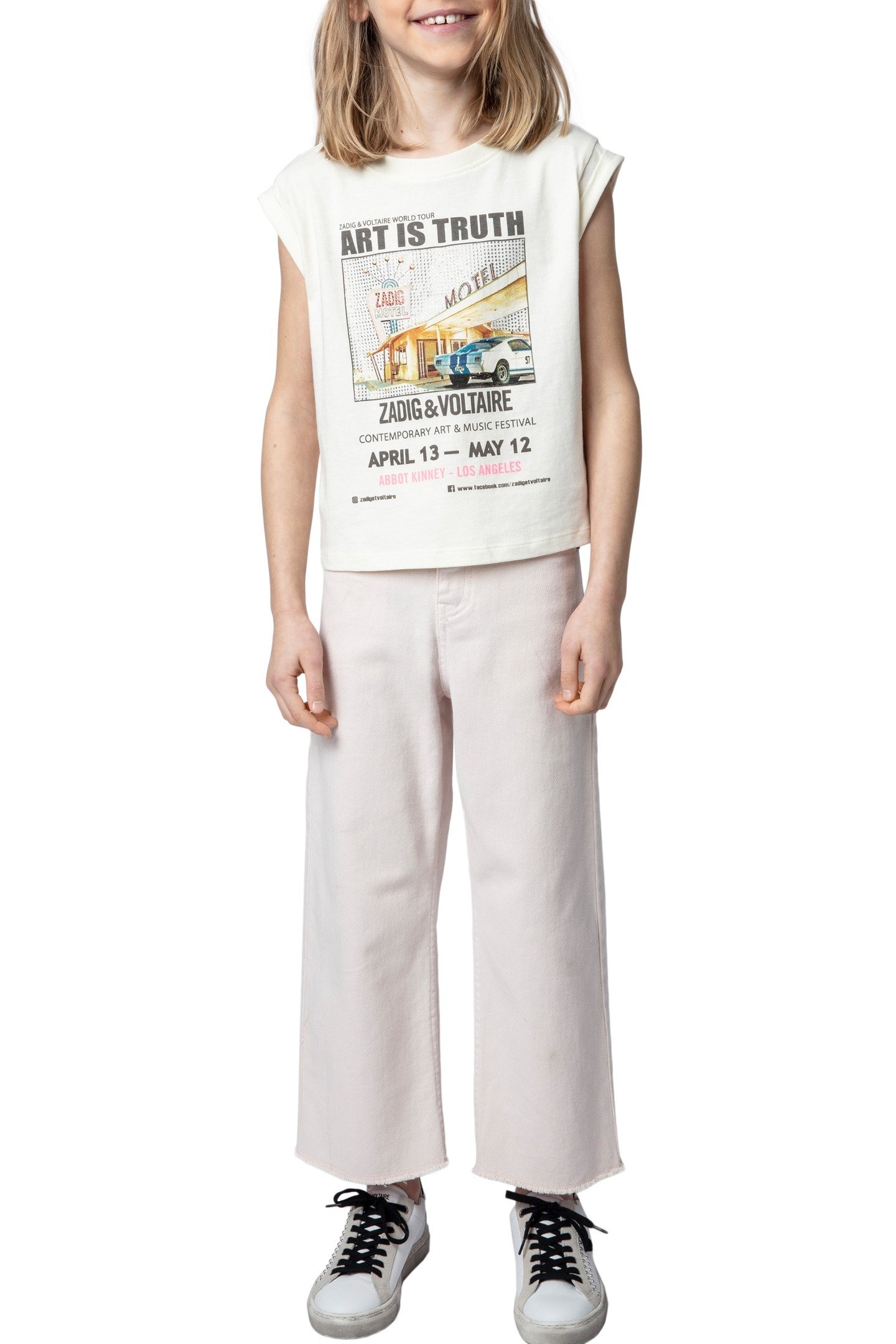 JO PHOTOPRINT GIRL T-SHIRT LAIT 5