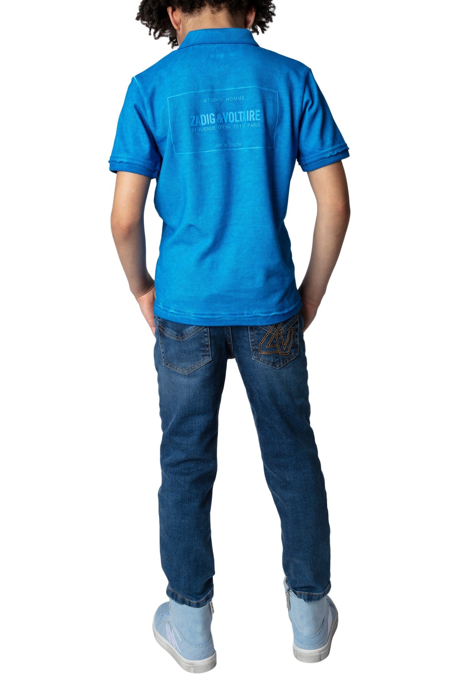 TROT BOYS POLO BLUE 6