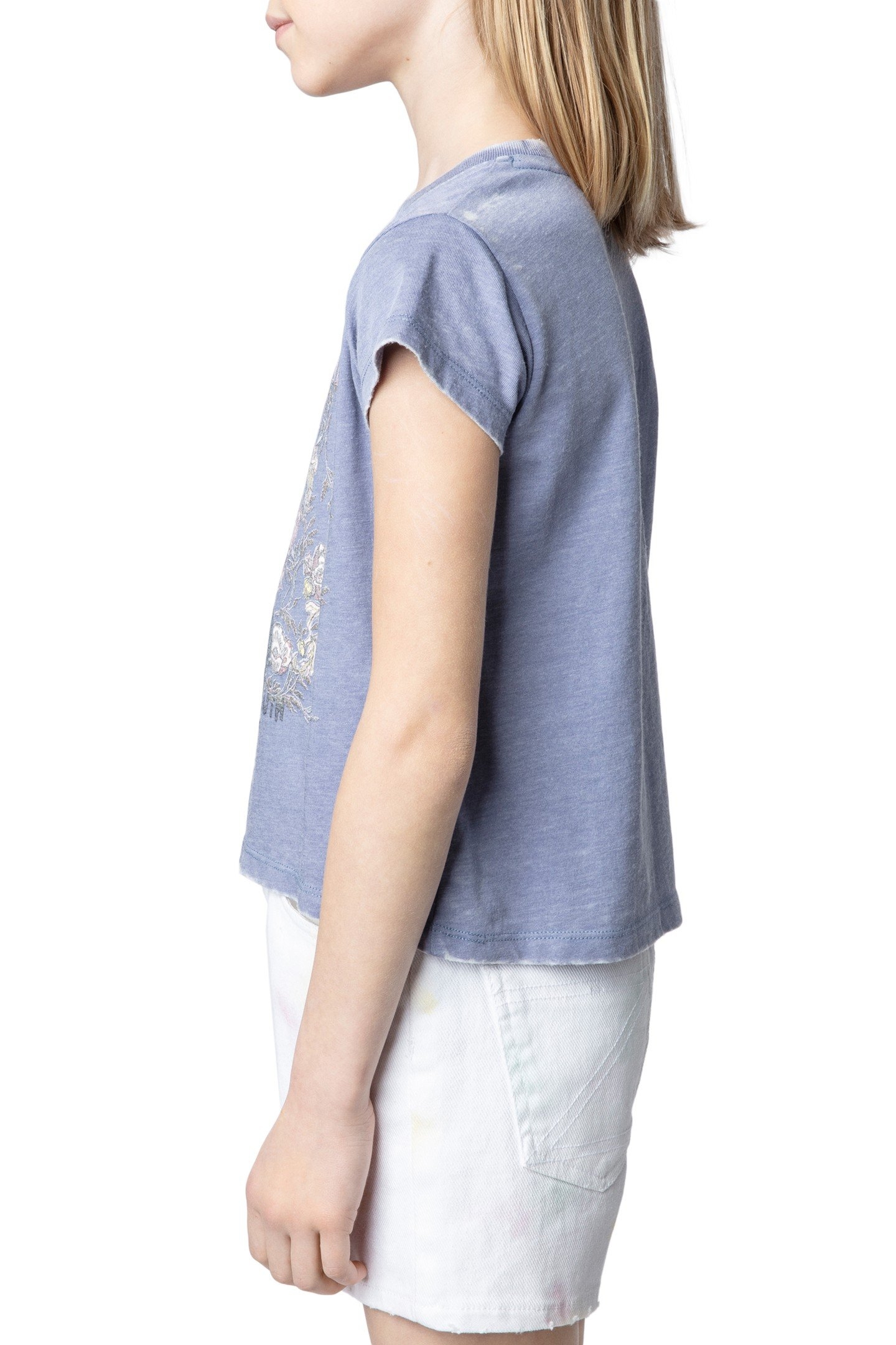 NIELS GIRL T-SHIRT BLUE DE GRIS 3