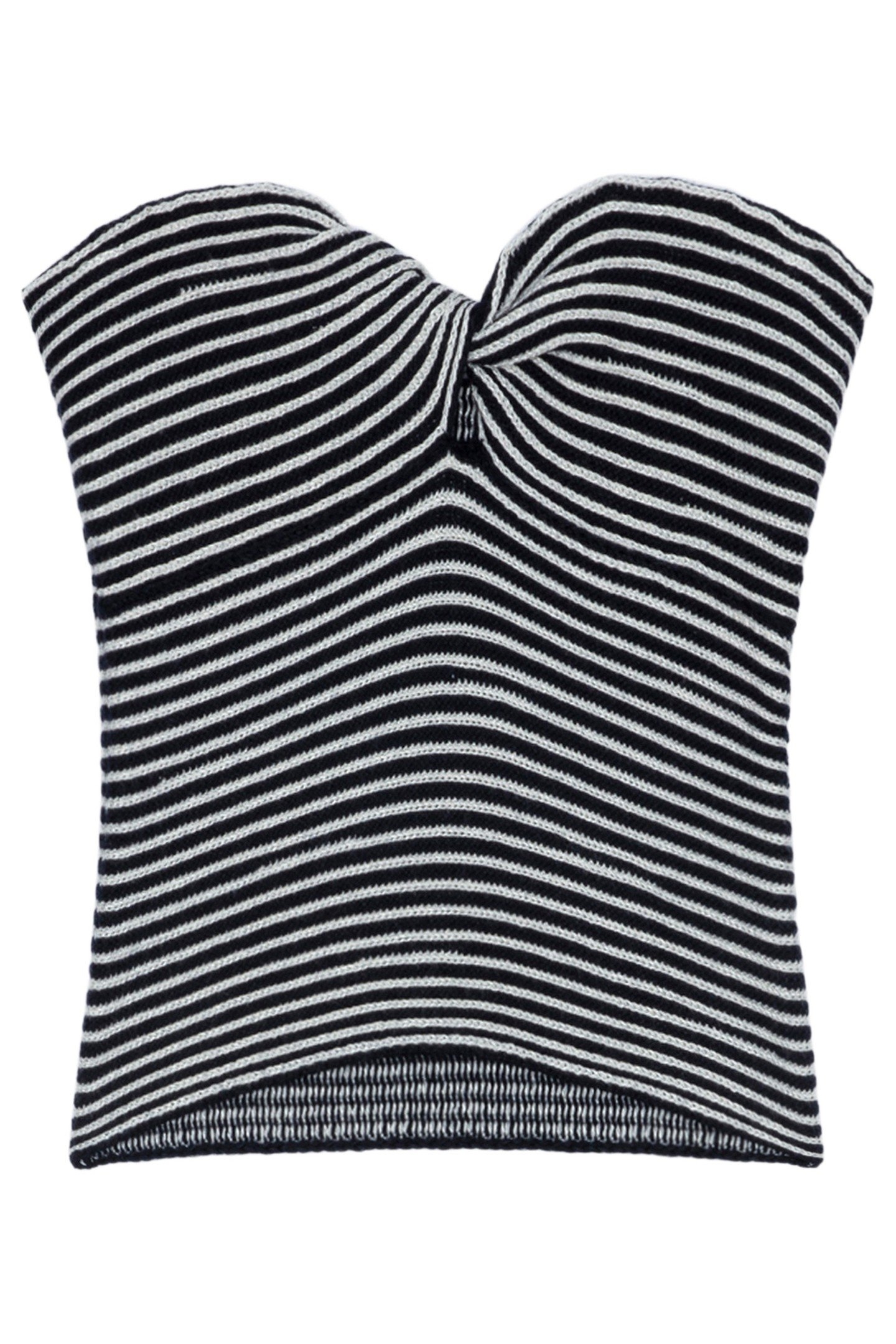 TWISTA WOOL BUSTIER TOP ENCRE 3