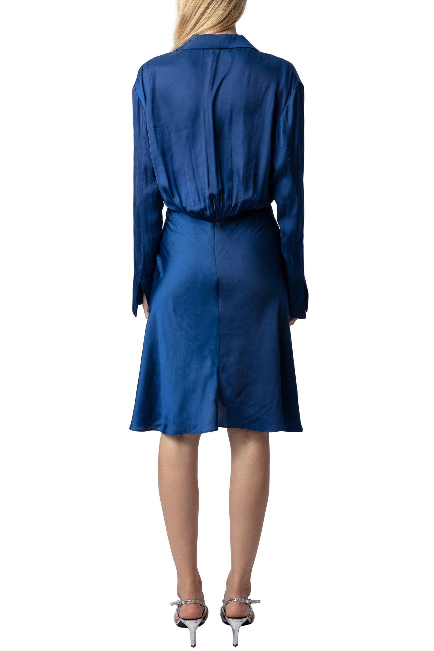 ROZO SATIN DRESS BLUE ROI 2