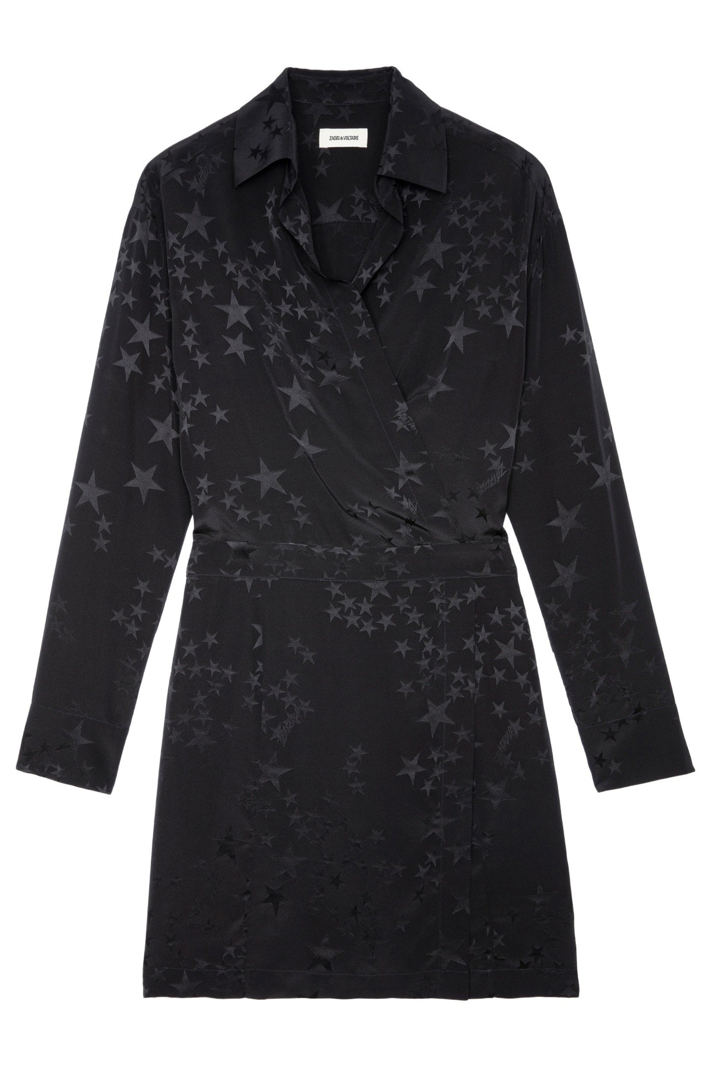 RAVY JACQUARD STARS DRESS NOIR 5