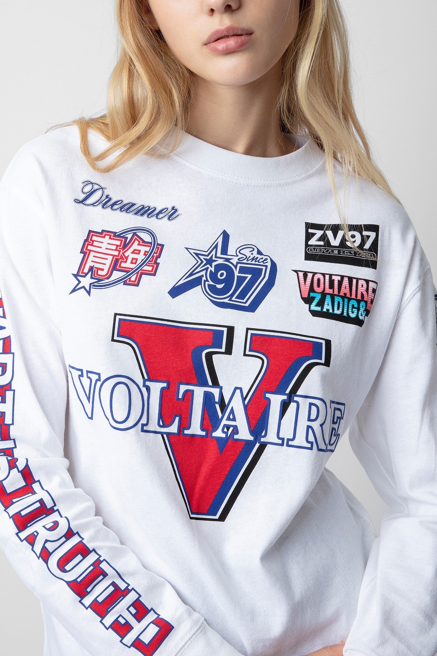 UNISEX NOANE VOLTAIRE MULTIBADGE BLANC 2