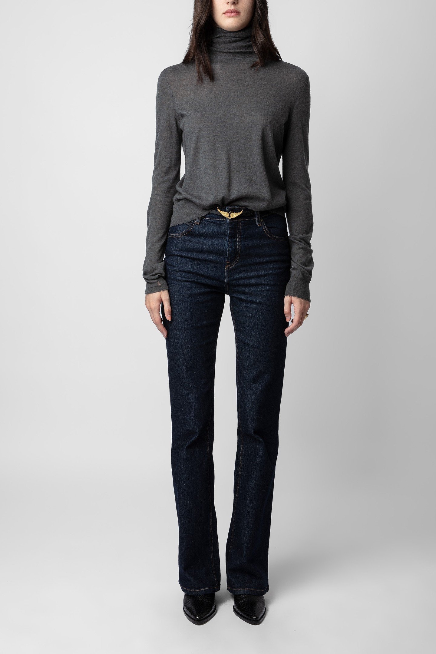 BOBBY CASHMERE SWEATER ARDOISE 2