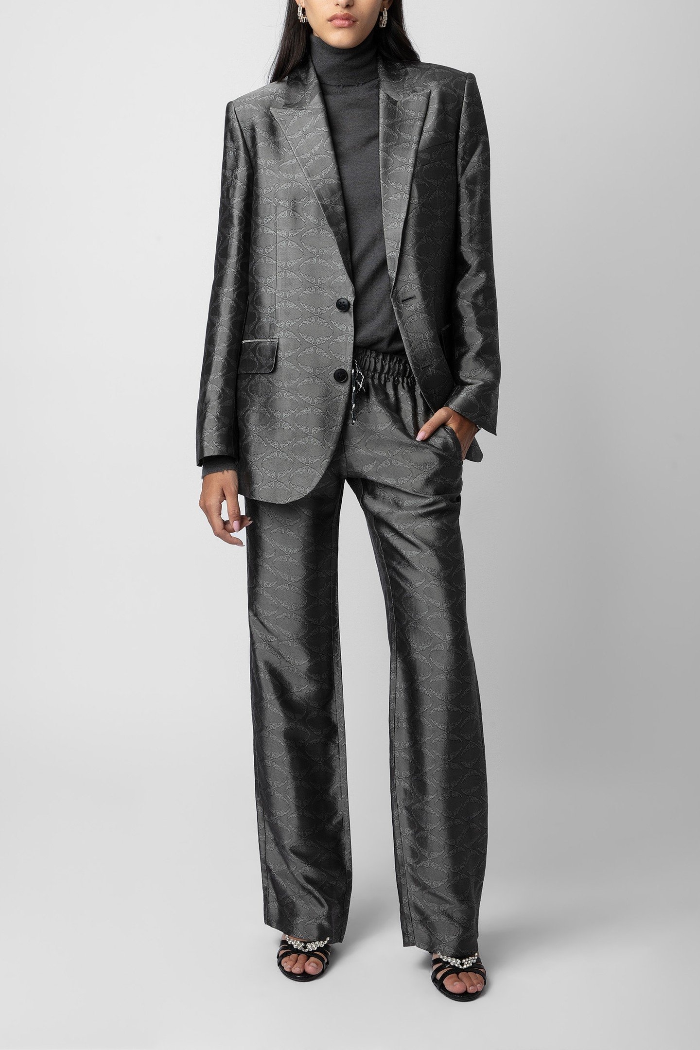 VEGY JACQUARD WINGS BLAZER ANTHRACITE 2