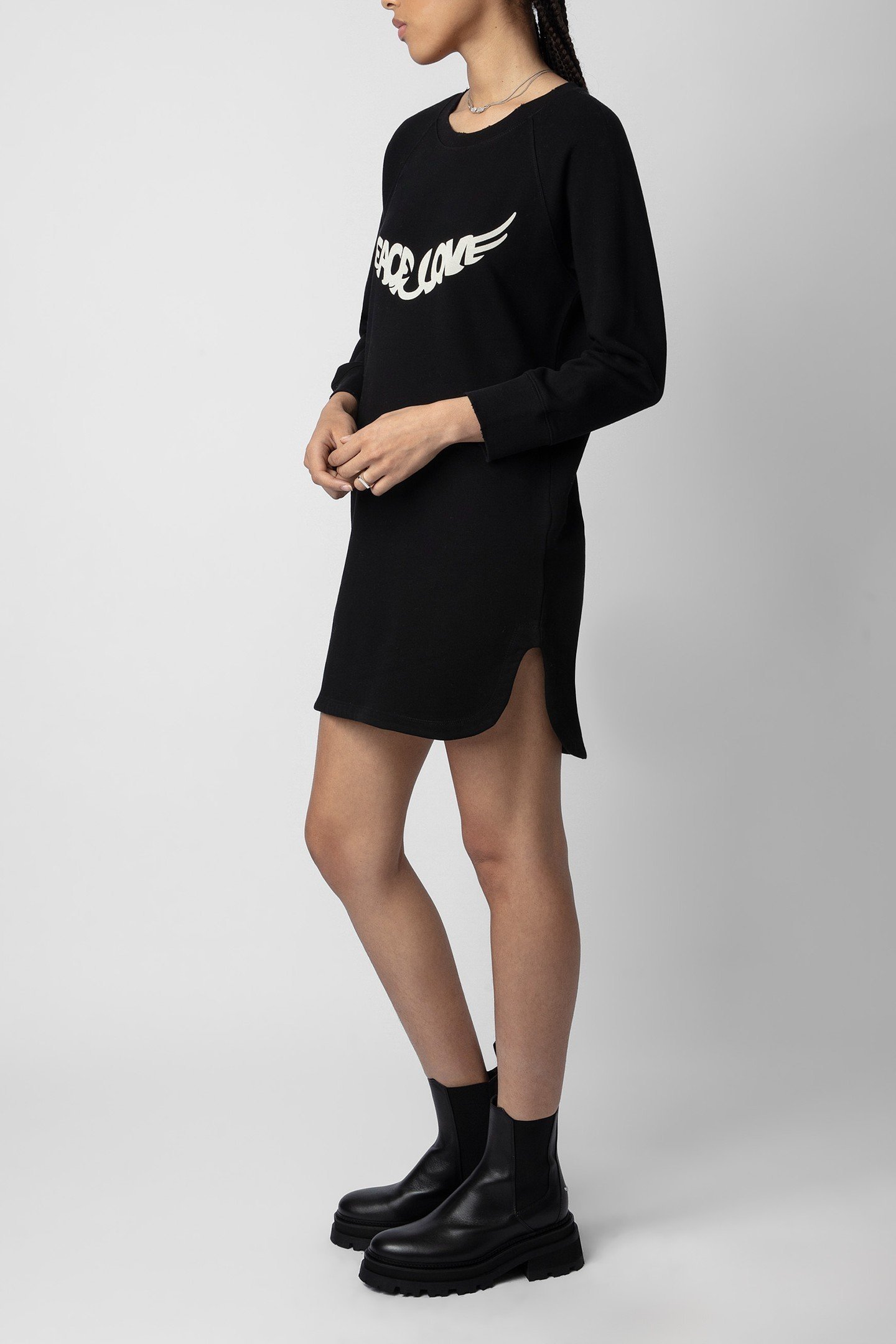 DIAZ PEACE&LOVE DRESS NOIR 3