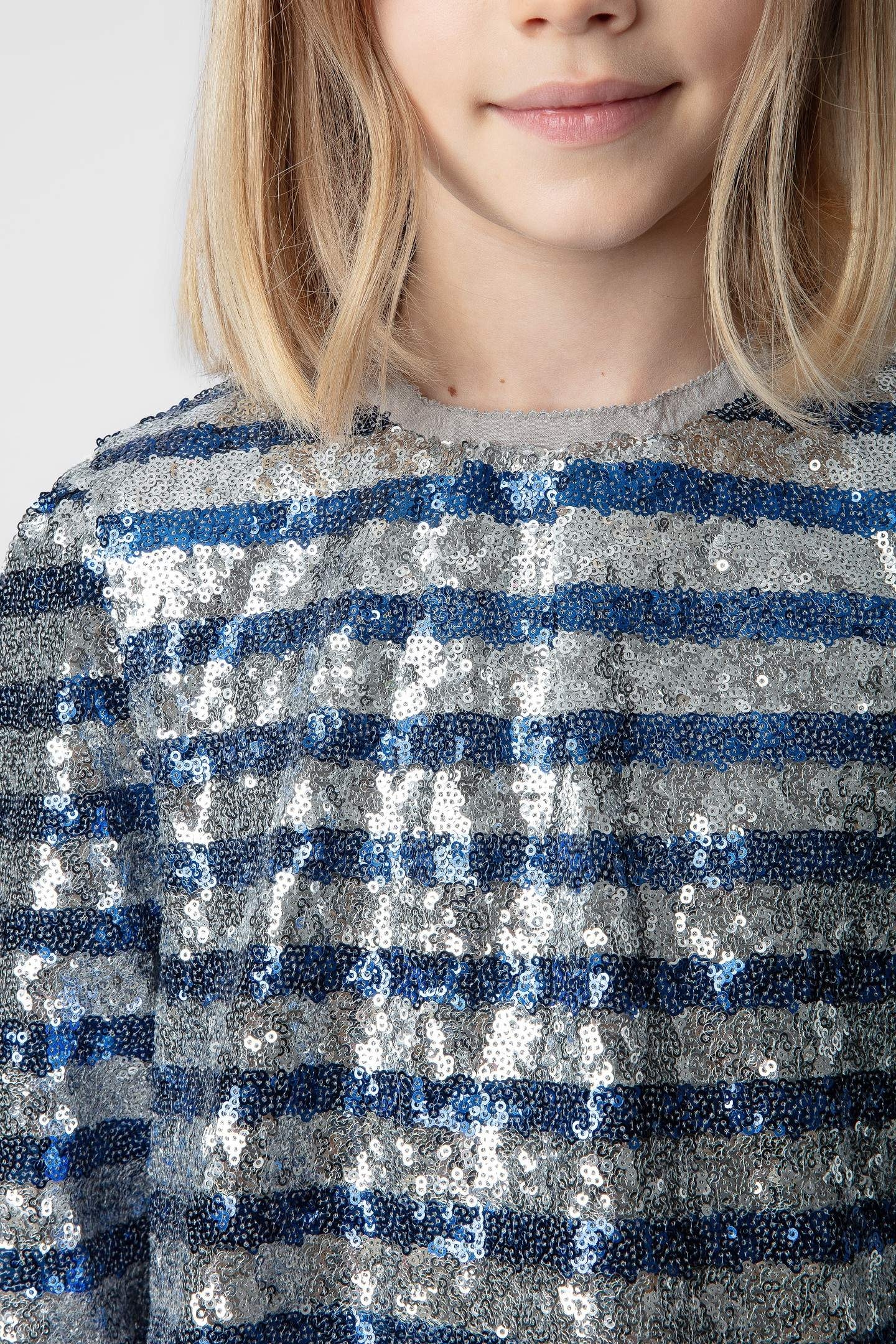 SIENNA GIRLS SPARKLE DRESS SHINY SILVER 5