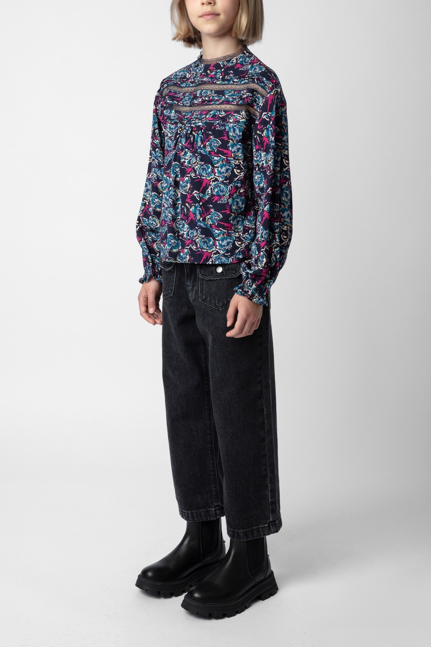 HIPPIE GIRLS DENIM JEAN NOIR 1