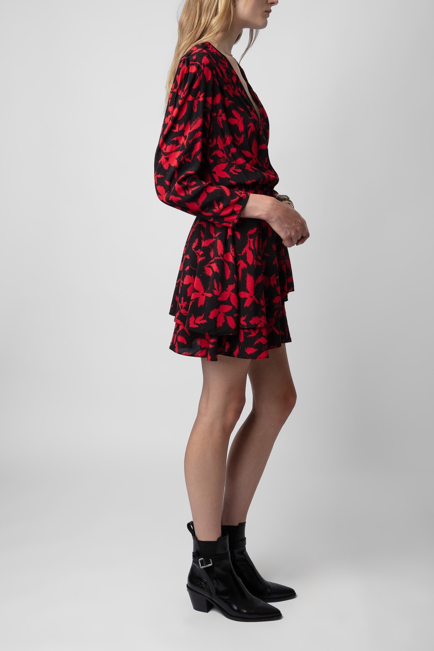 ROGERS SOFT IKAT DRESS NOIR 8