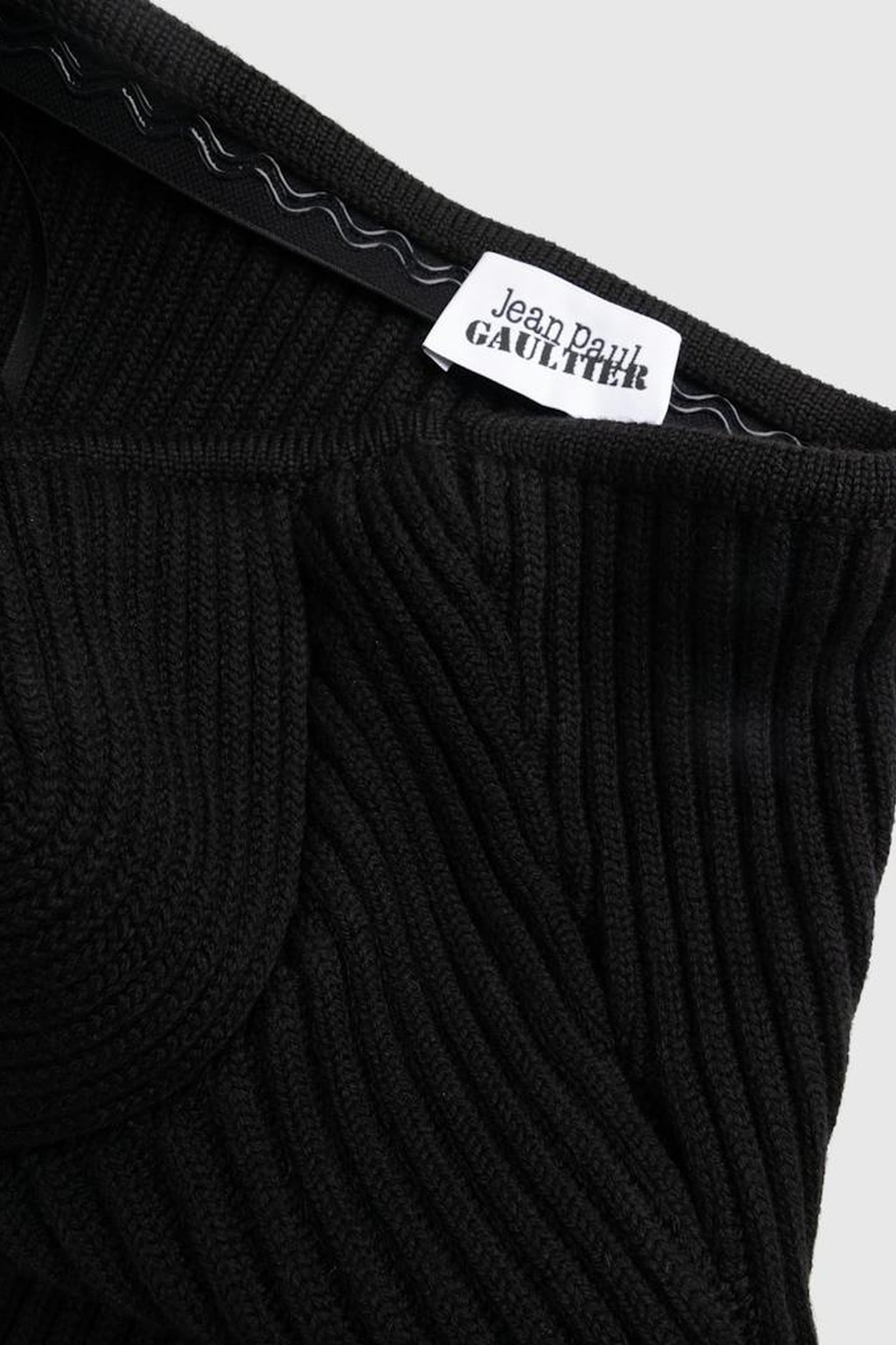 JEAN PAUL GAULTIER – RIBBED WOOL CORSET BLACK 5