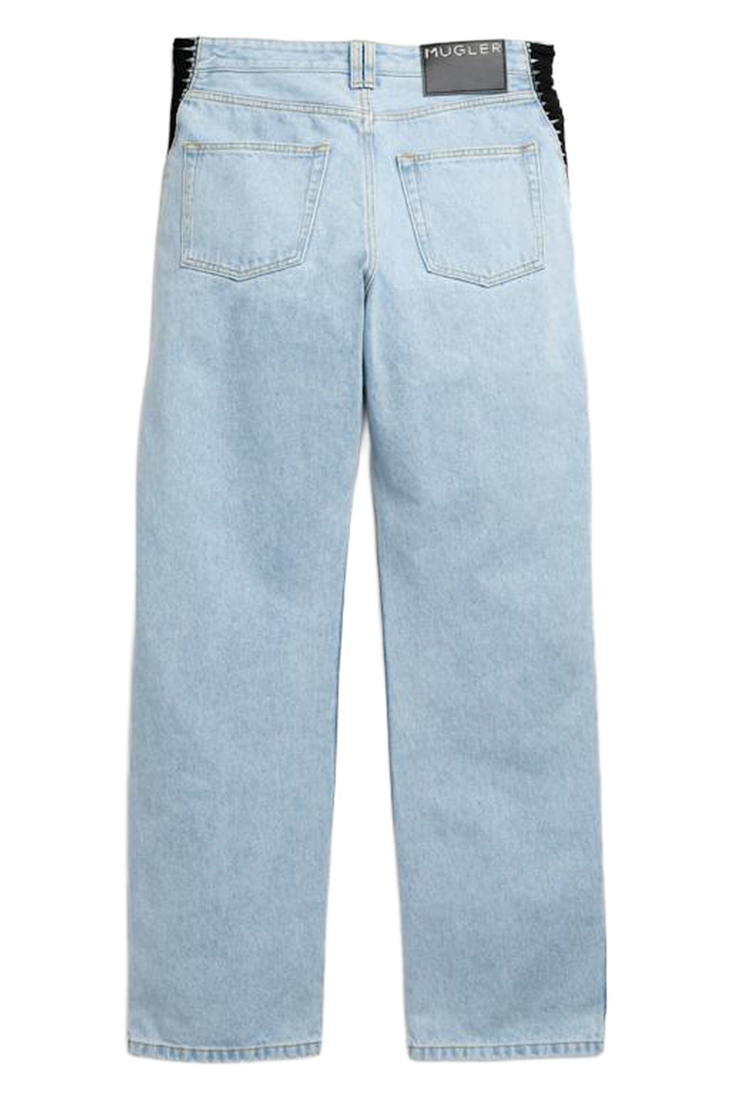 MUGLER – LACED STRAIGHT LEG JEANS 2