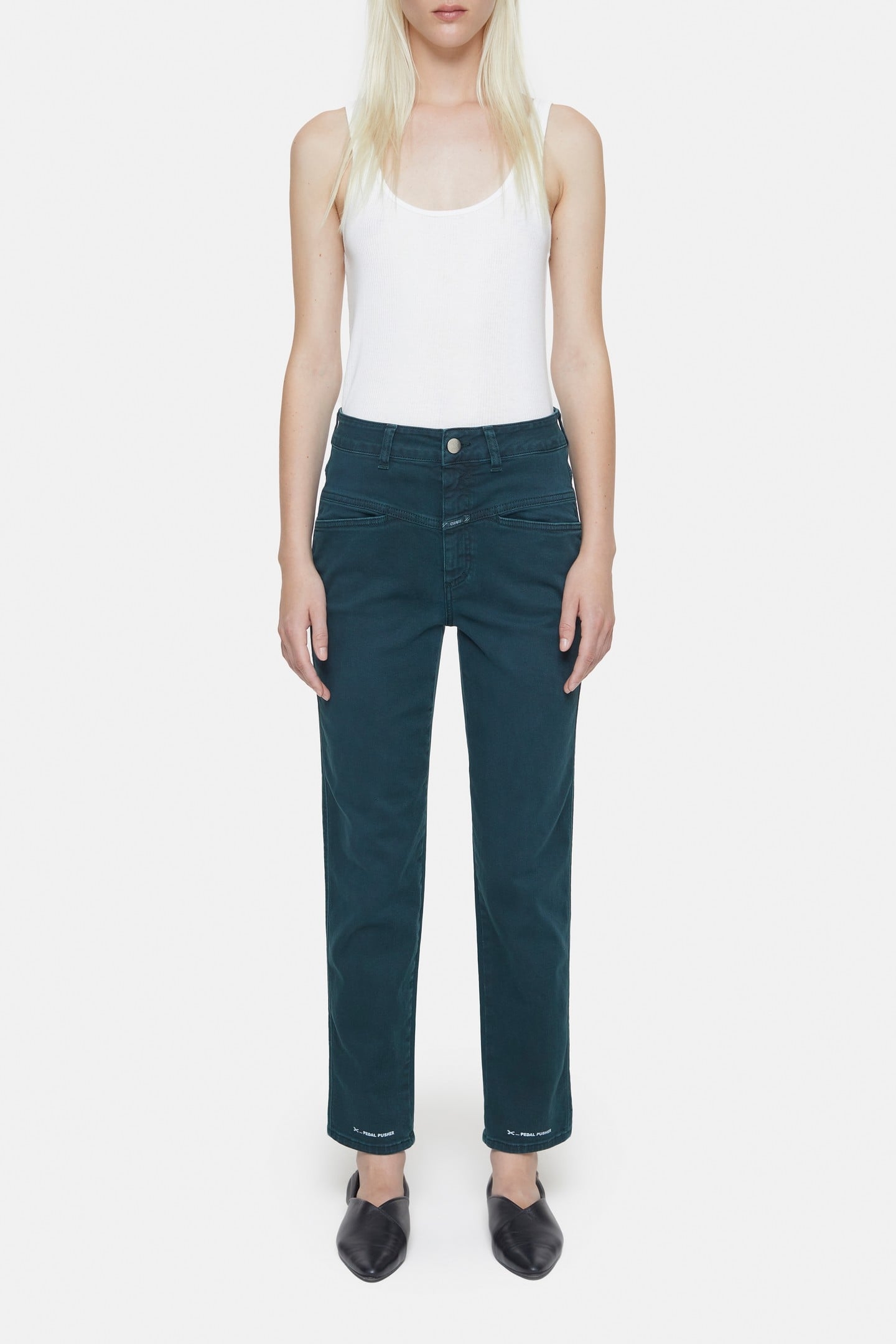 PEDAL PUSHER JEANS FERN GREEN 2