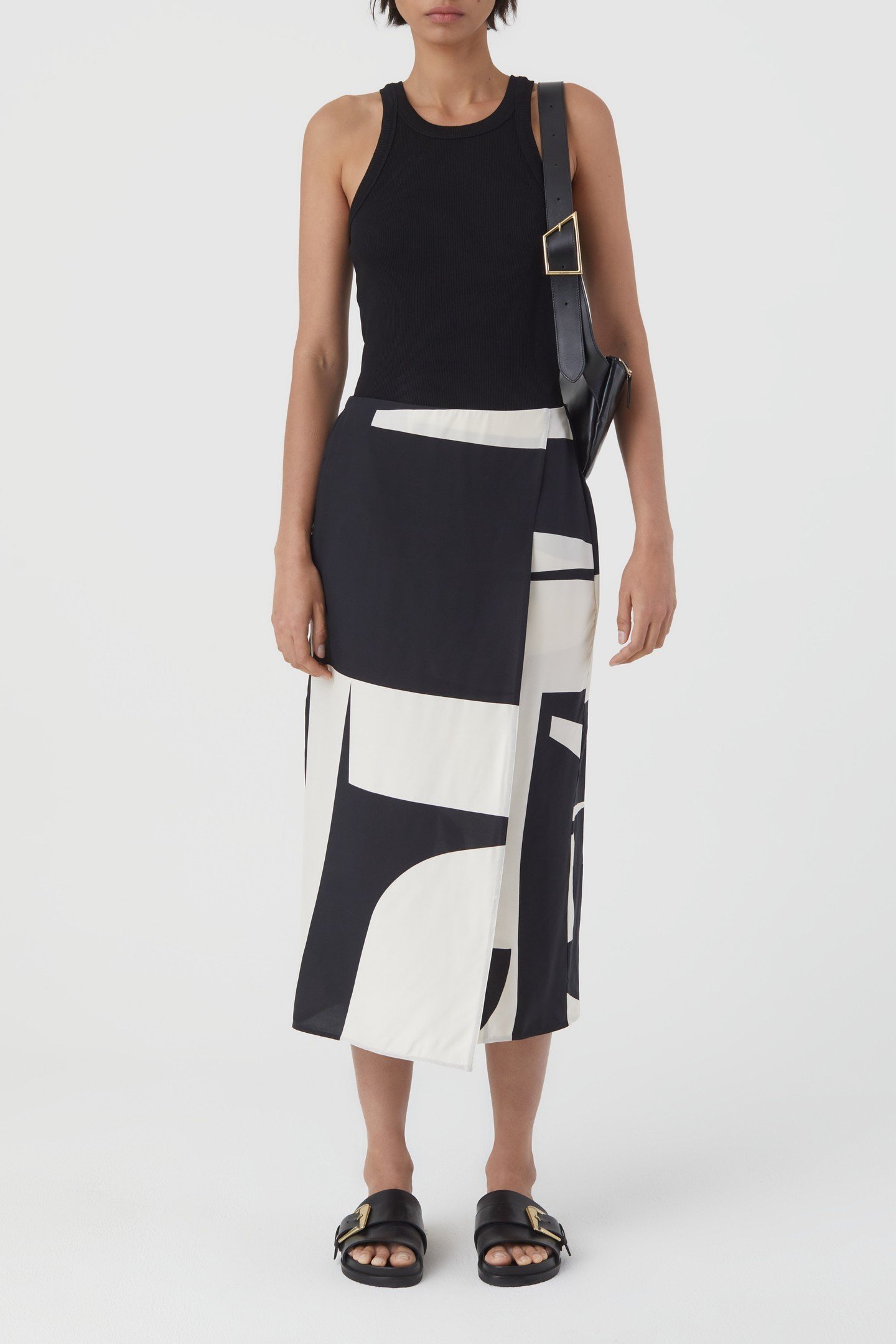 LONG SUIT SKIRT BLACK 6