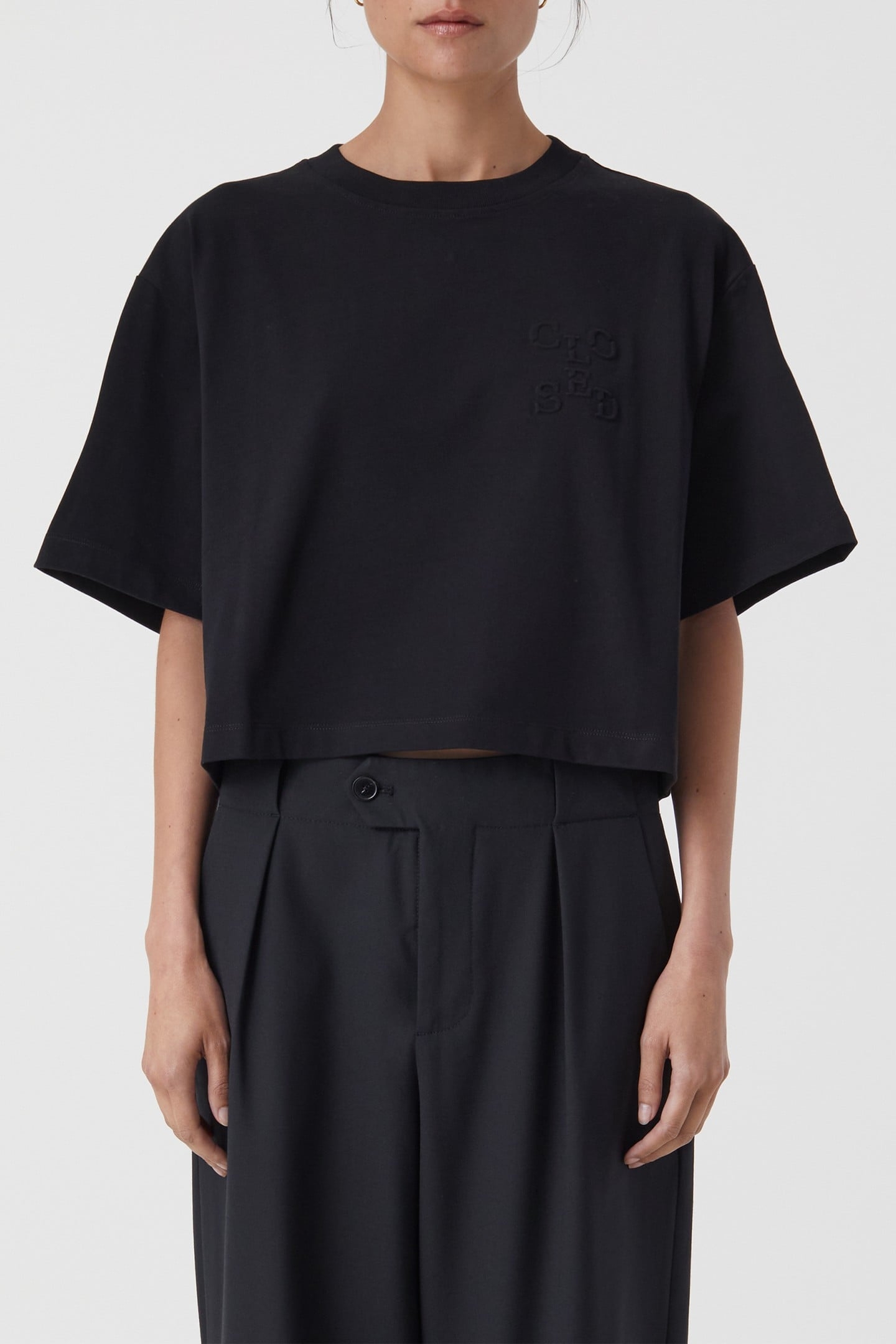 CROPPPED T-SHIRT T-SHIRTS BLACK 3