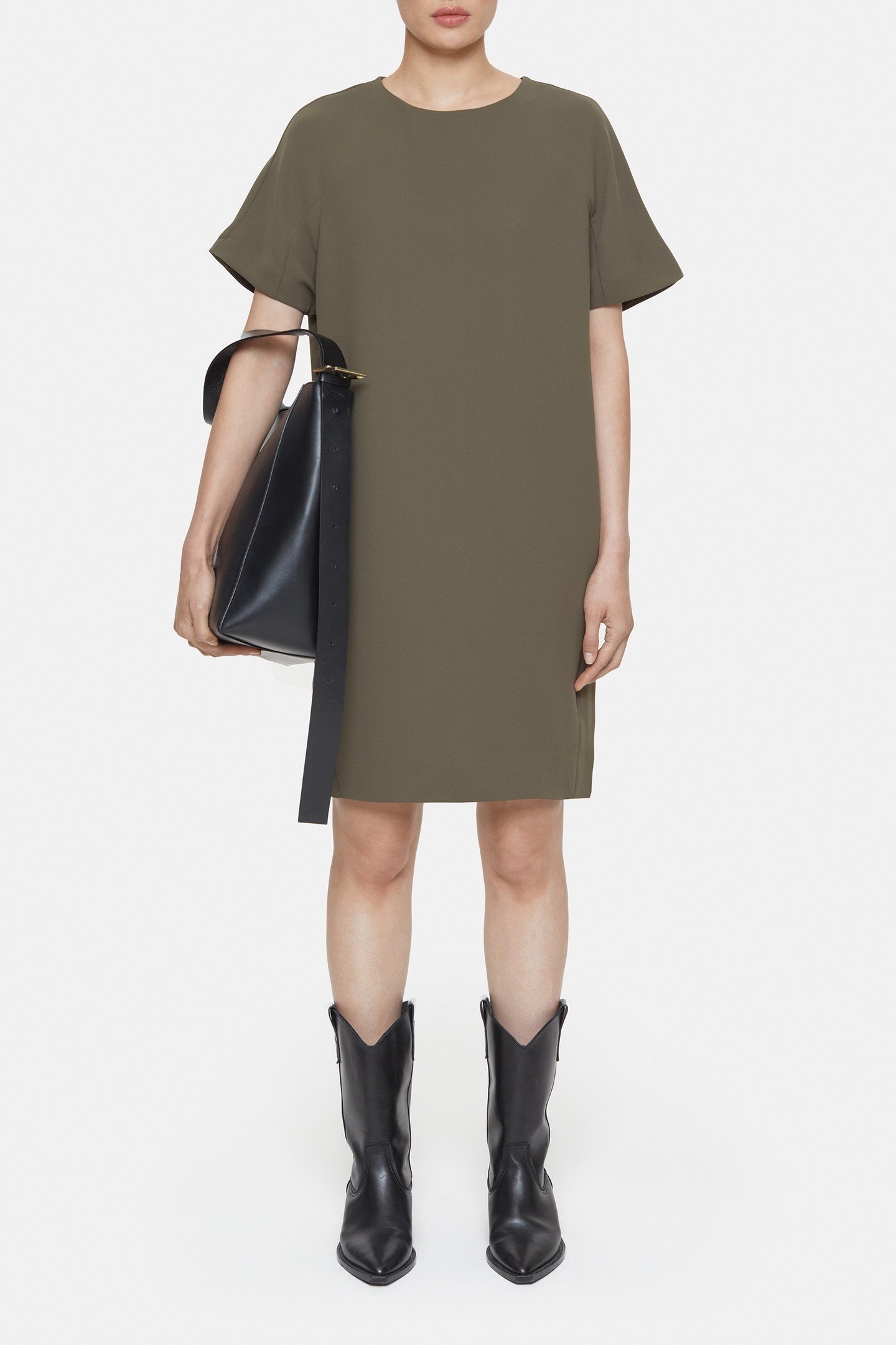 SHIFT DRESS ARMY GREEN 2