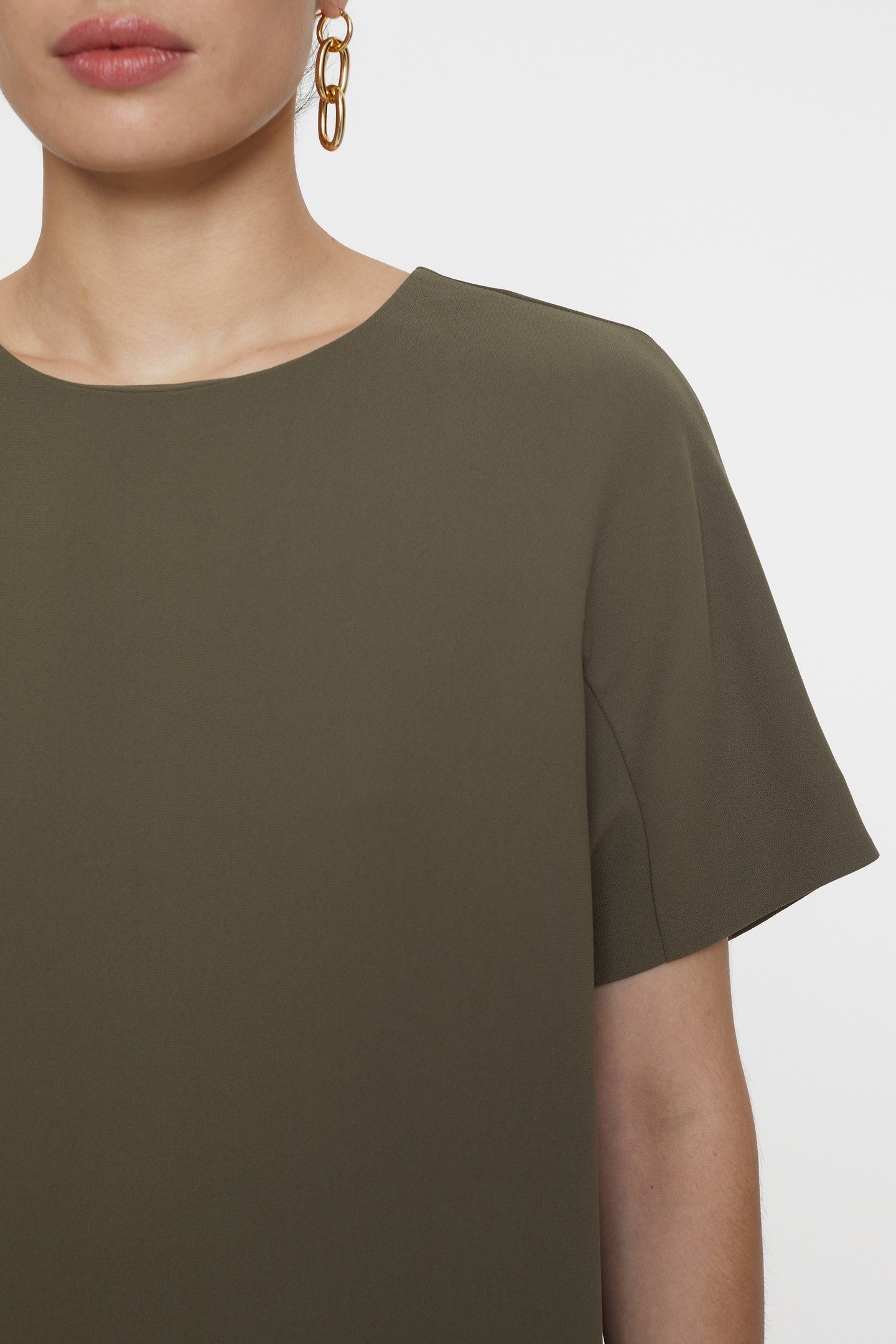 SHIFT DRESS ARMY GREEN 8
