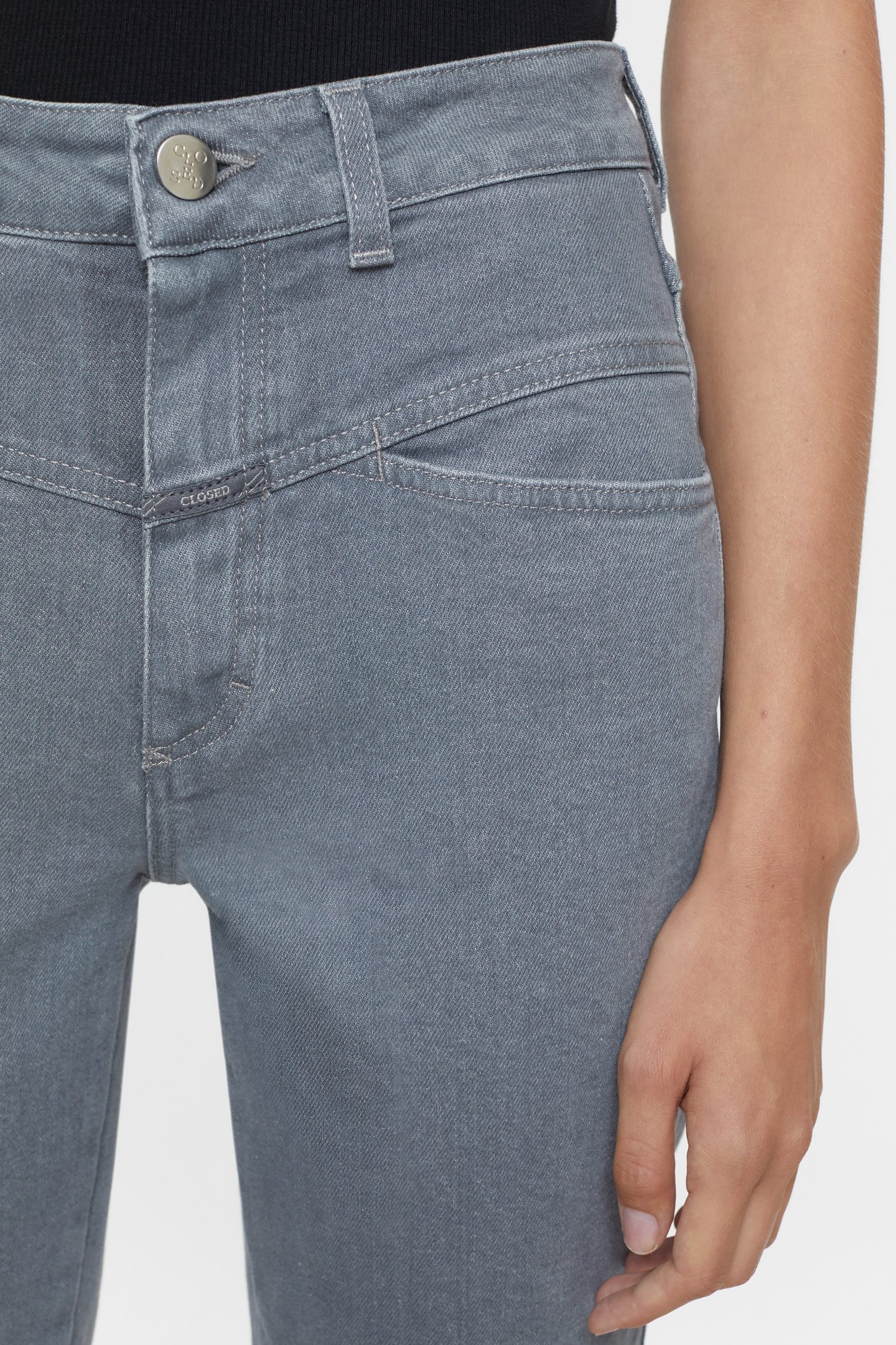 PEDAL PUSHER JEANS MID GREY 7